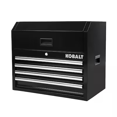 kobalt 26-in w x 22-in h x 16-in d 4 -drawer steel tool chest ( black ) 5071909