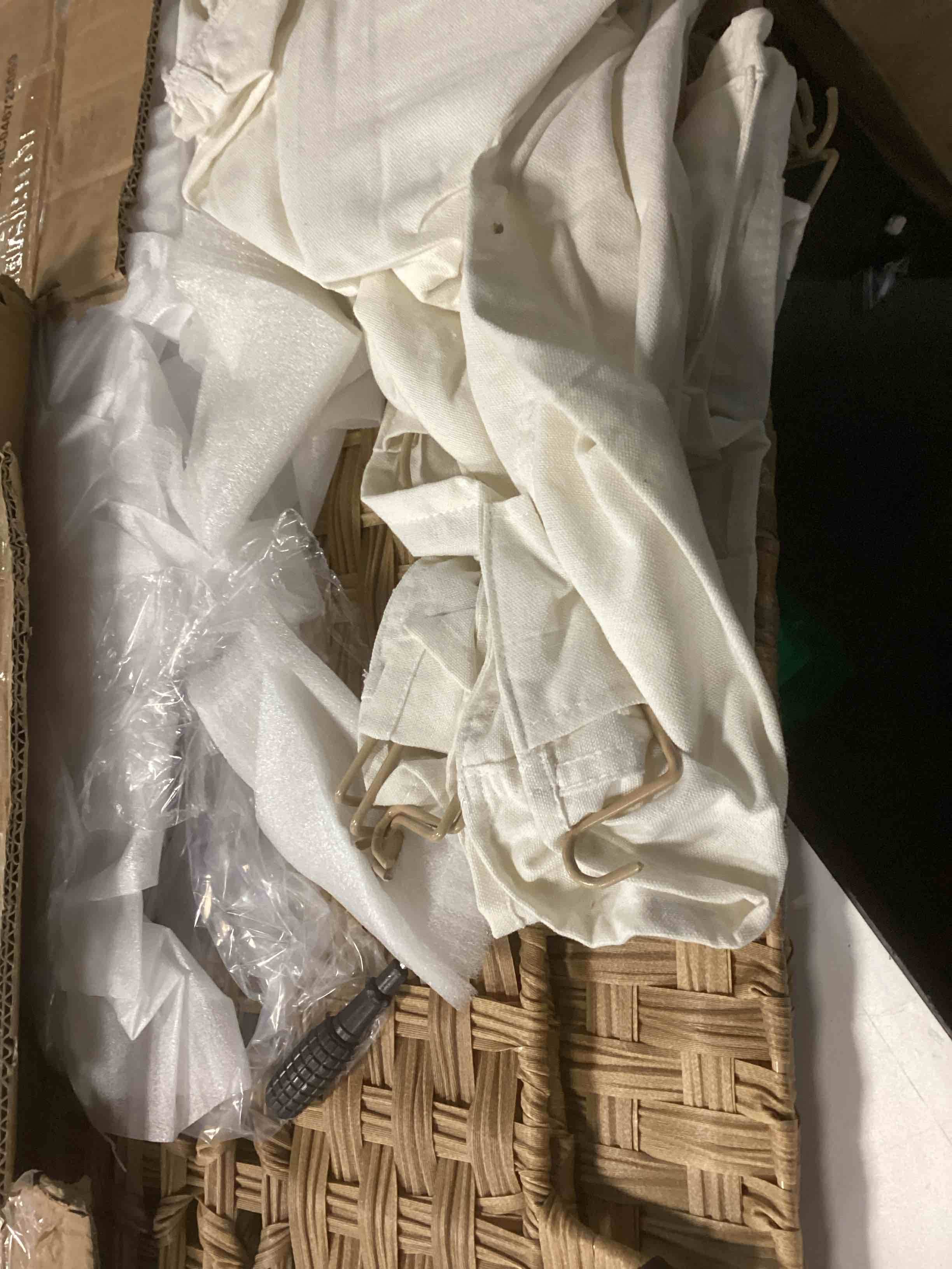 oiahomy laundry hamper with lid, 140l clothes hamper with 3 removable liner bags, foldable basket with lid, synthetic wicker laundry basket for bedroom, 27x 13 x 26 inches, yellow