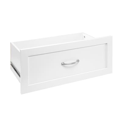 closetmaid brightwood white wood drawer unit 25-in x 10-in