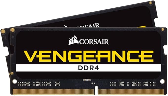 CORSAIR Vengeance SODIMM DDR4 RAM 32GB (2x16GB) 3200MHz CL22-22-22-53 1.2V Intel AMD Laptop Notebook Memory - Black