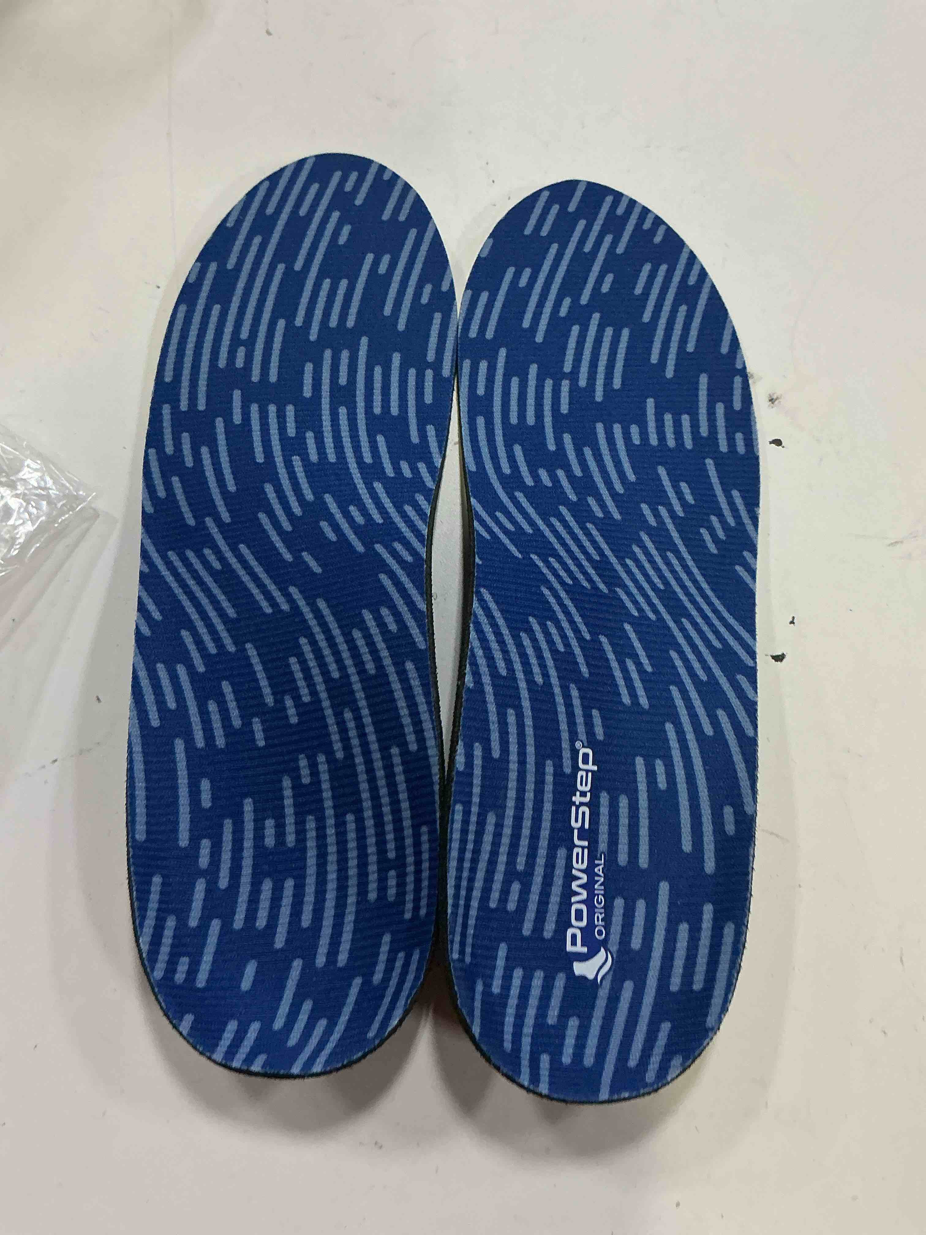 Condition photo showing As Is for powerstep pinnacle neutral arch shoe insoles m7.5 w9.5
