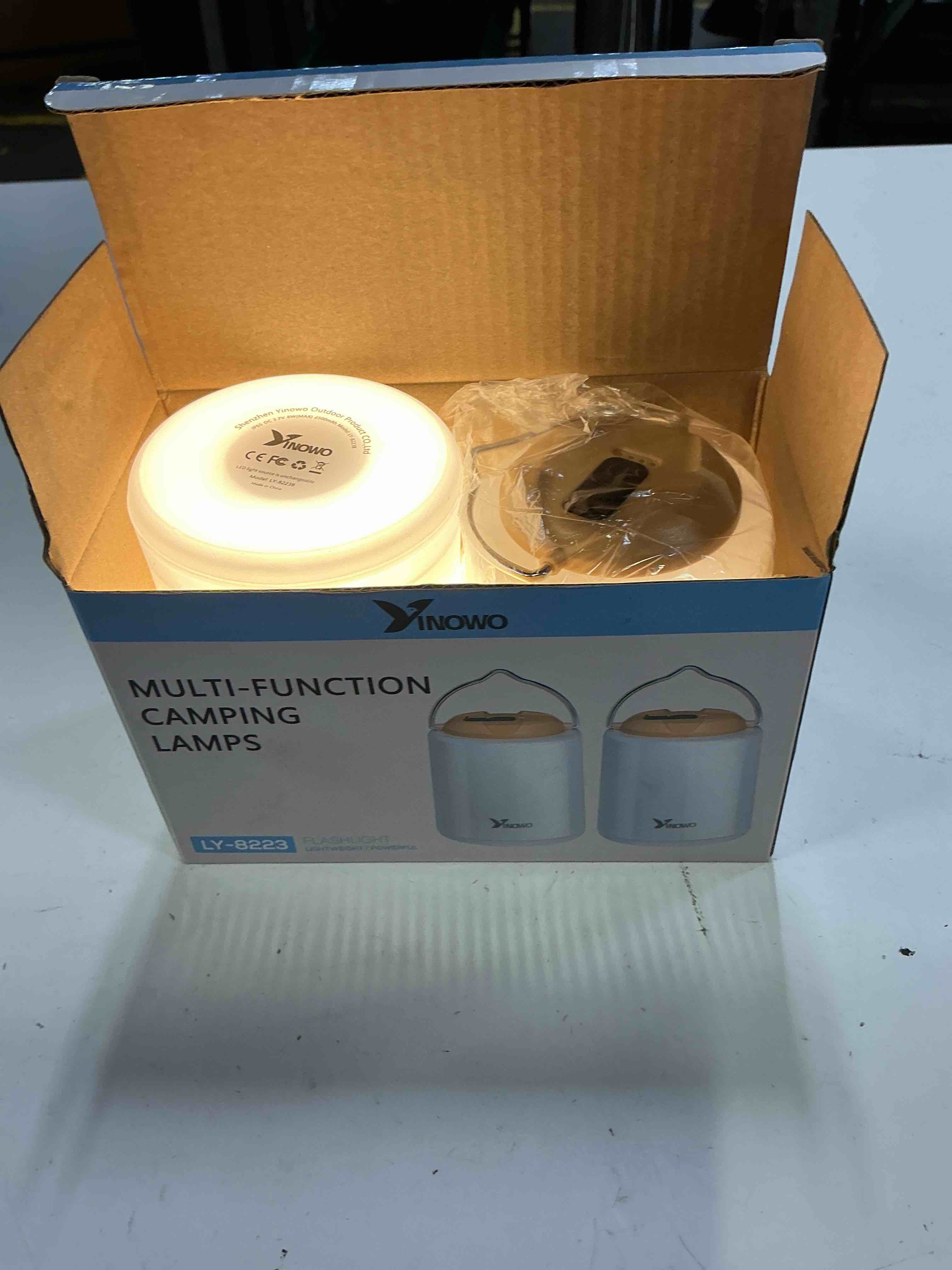 Condition photo showing Good Condition for yinowo multi-function camping lamps (model ly-8223)