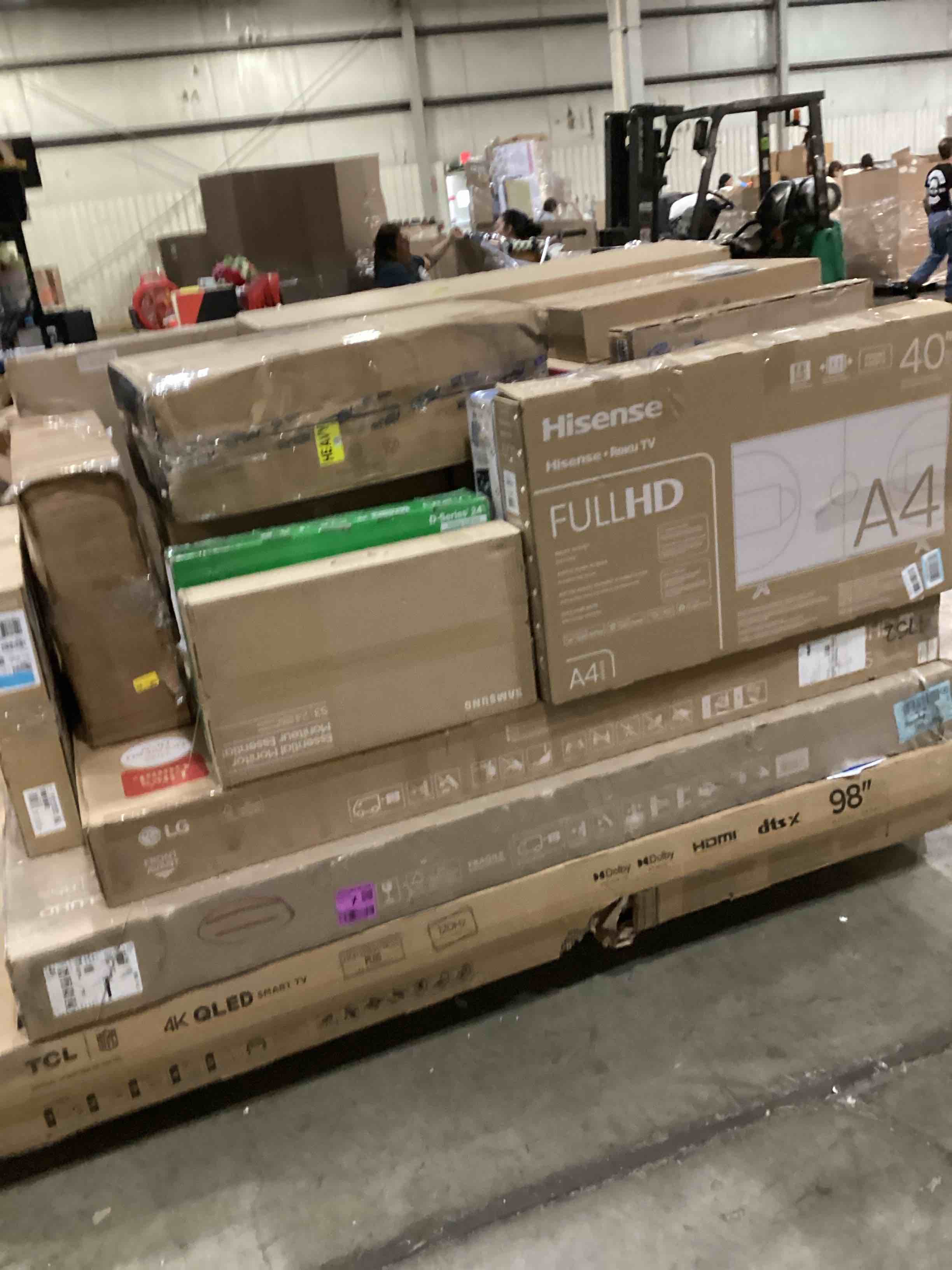 assortment of defective electronics for parts