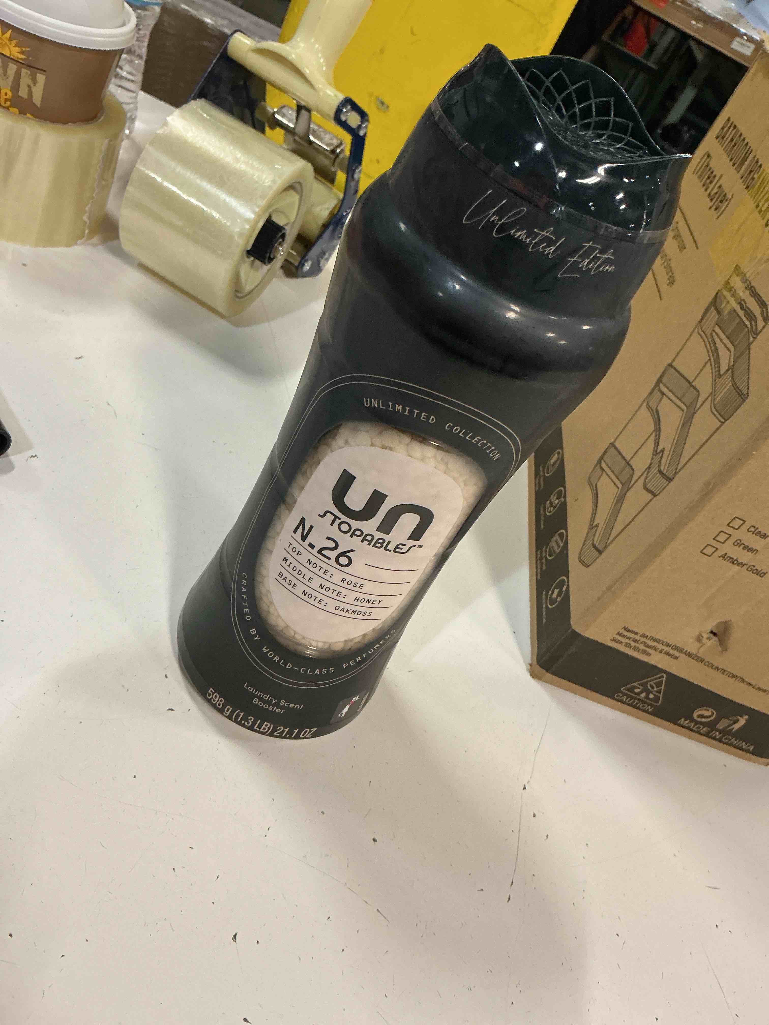 Condition photo showing New/Like New for downy unstopables unlimited collection in wash laundry scent booster beads, no. 26, fine fragrance, long lasting fresh scent beads, 21.1 oz no. 26 21.1 ounce (pack of 1)
