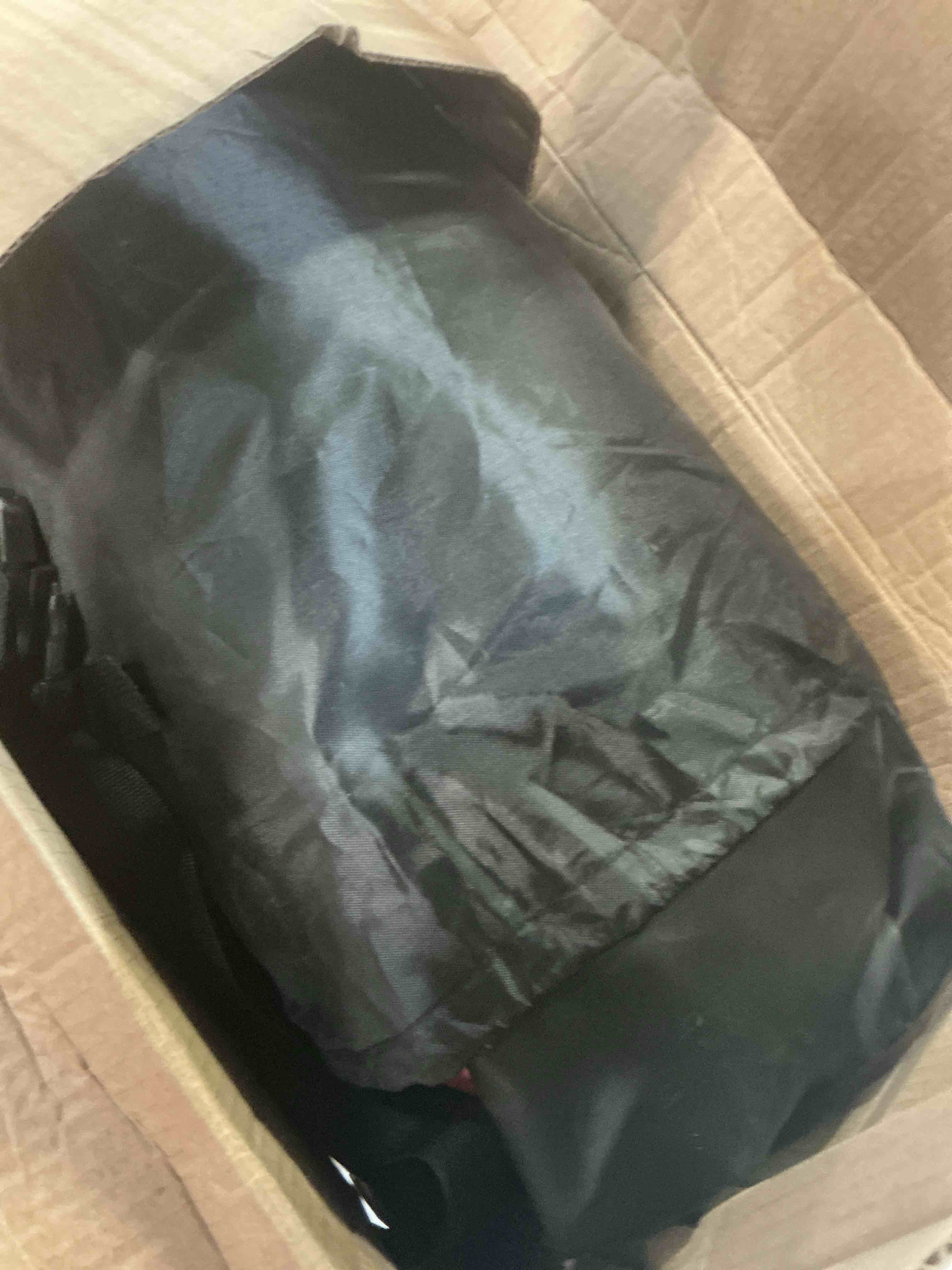 Condition photo showing As Is for fivklemnz 21 cubic car rooftop cargo carrier roof bag waterproof for all top of vehicle with/without rack includes topper anti-slip mat + reinforced straps + 6 door hooks + luggage lock without rack 21 cubic feet