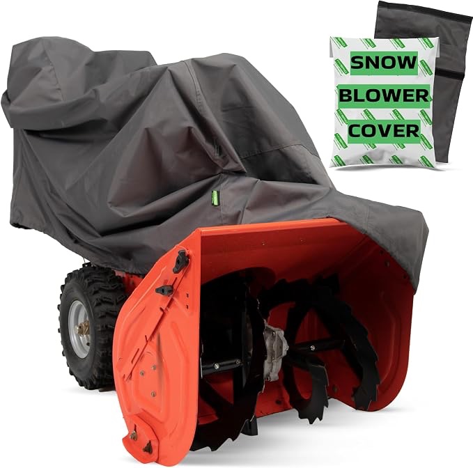 Heavy Duty 600D Waterproof Snow Blower Cover — Universal Fit, UV & Windproof