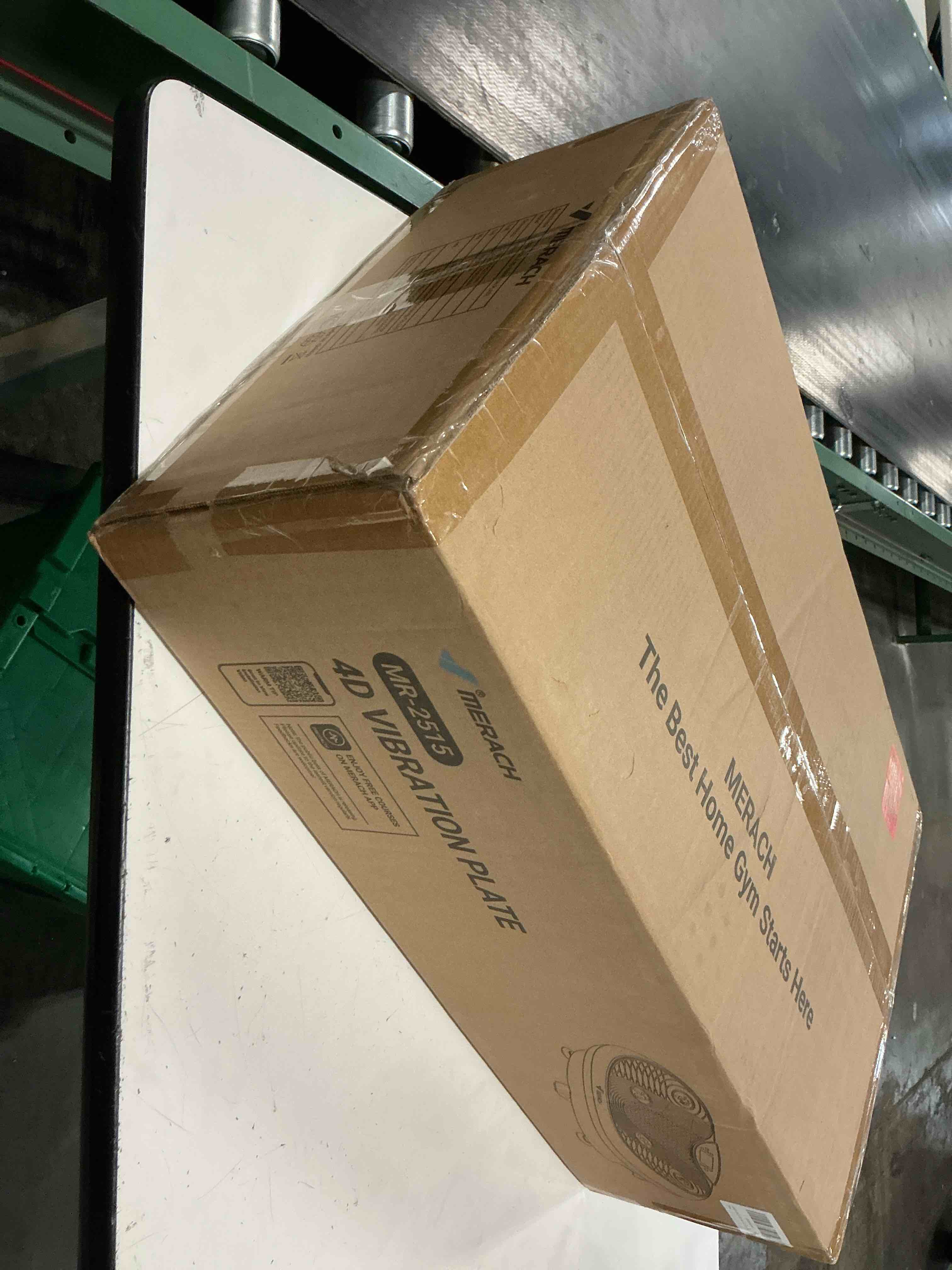Condition photo showing New/Like New for merach vibration plate exercise machine, 4d whole body workout vibrating platform for lymphatic drainage weight loss muscle activation, home fitness equipment with bluetooth light pull cord