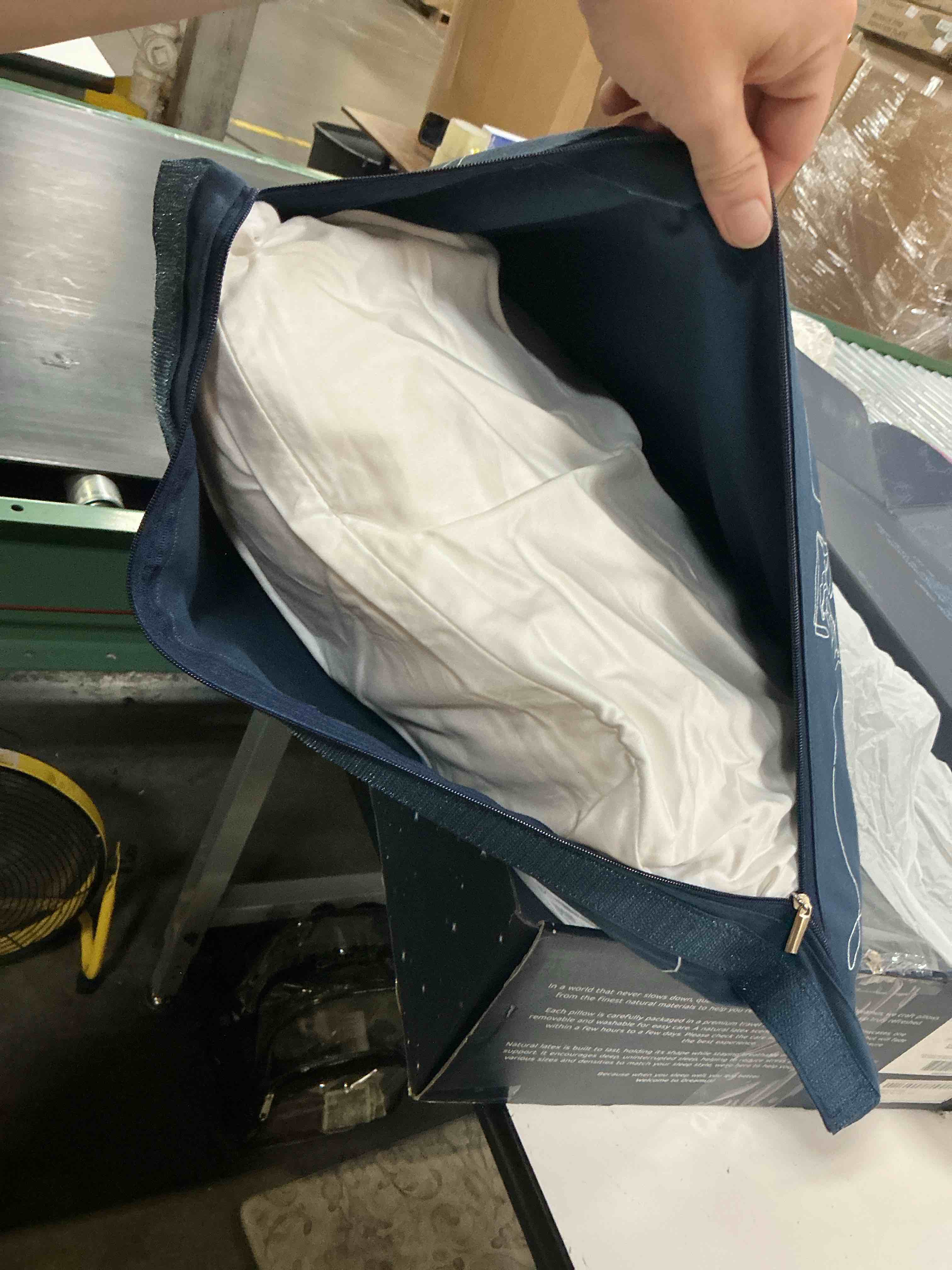 Condition photo showing Good Condition for naturally cooling super plush solid talalay latex pillow for sleeping king size, high loft, soft