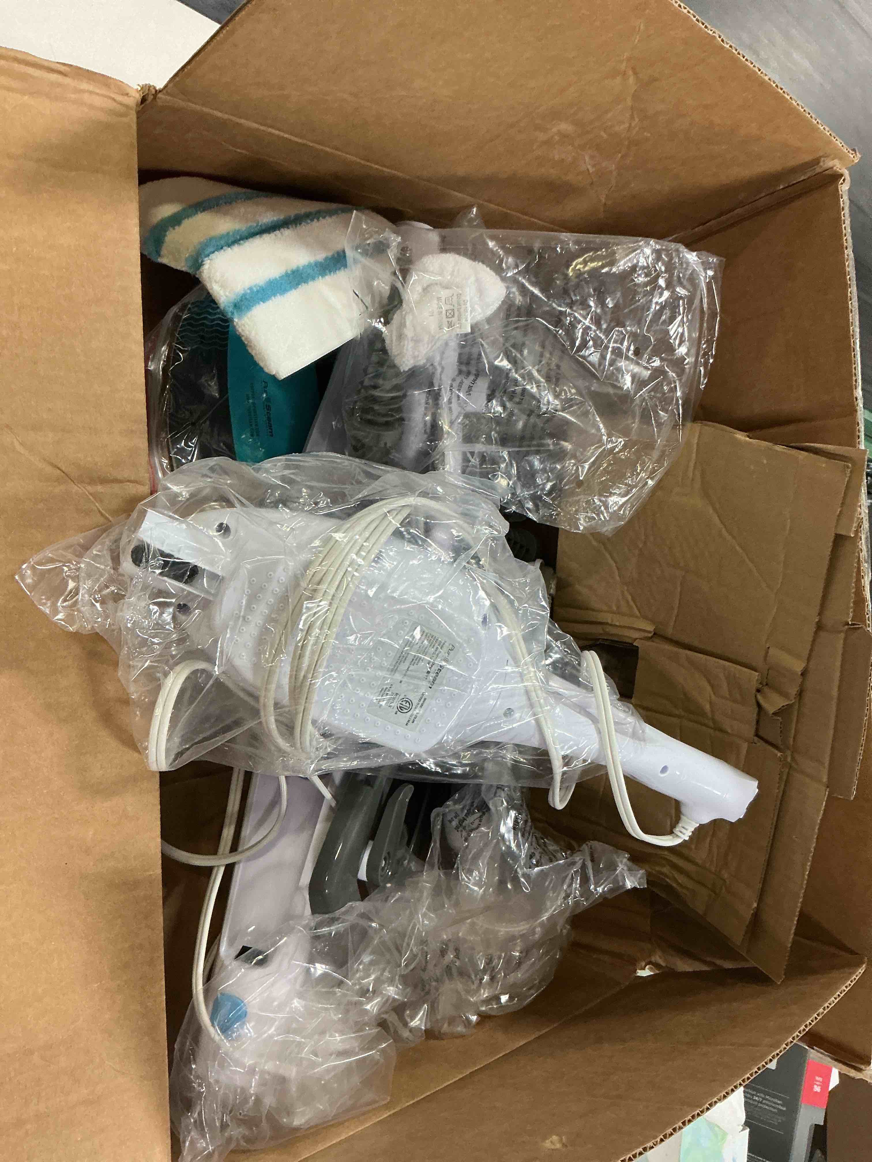 Condition photo showing As Is for pursteam 10-in-1 steam mop, floor steamer with detachable handheld steam cleaner for tile, hardwood floors