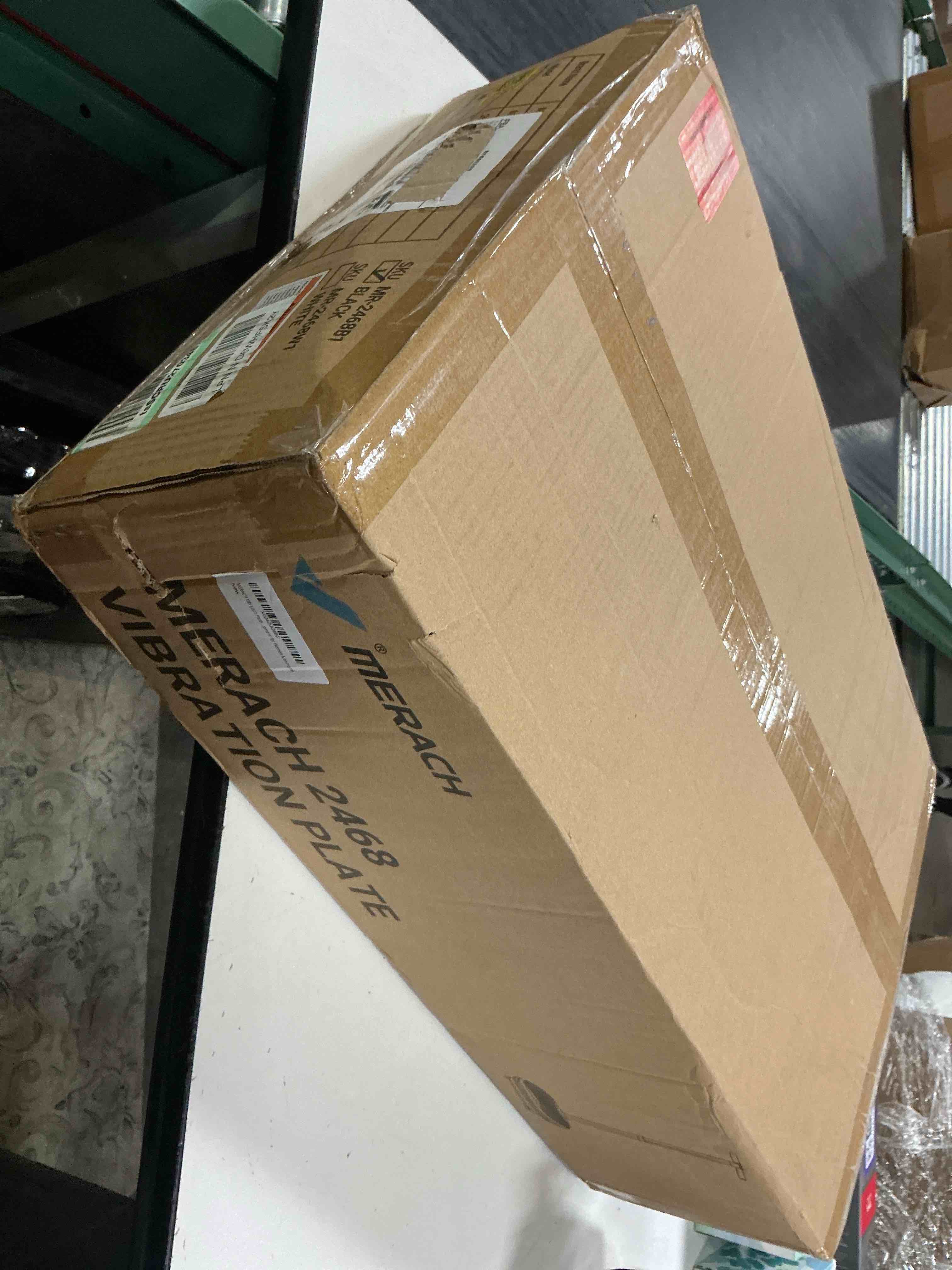 Condition photo showing New/Like New for merach vibration plate exercise machine with handle, 330 lbs capacity | adjustable height, 55 speeds, vibrating plate for lymphatic drainage & weight loss, whole body fitness equipment for home gym