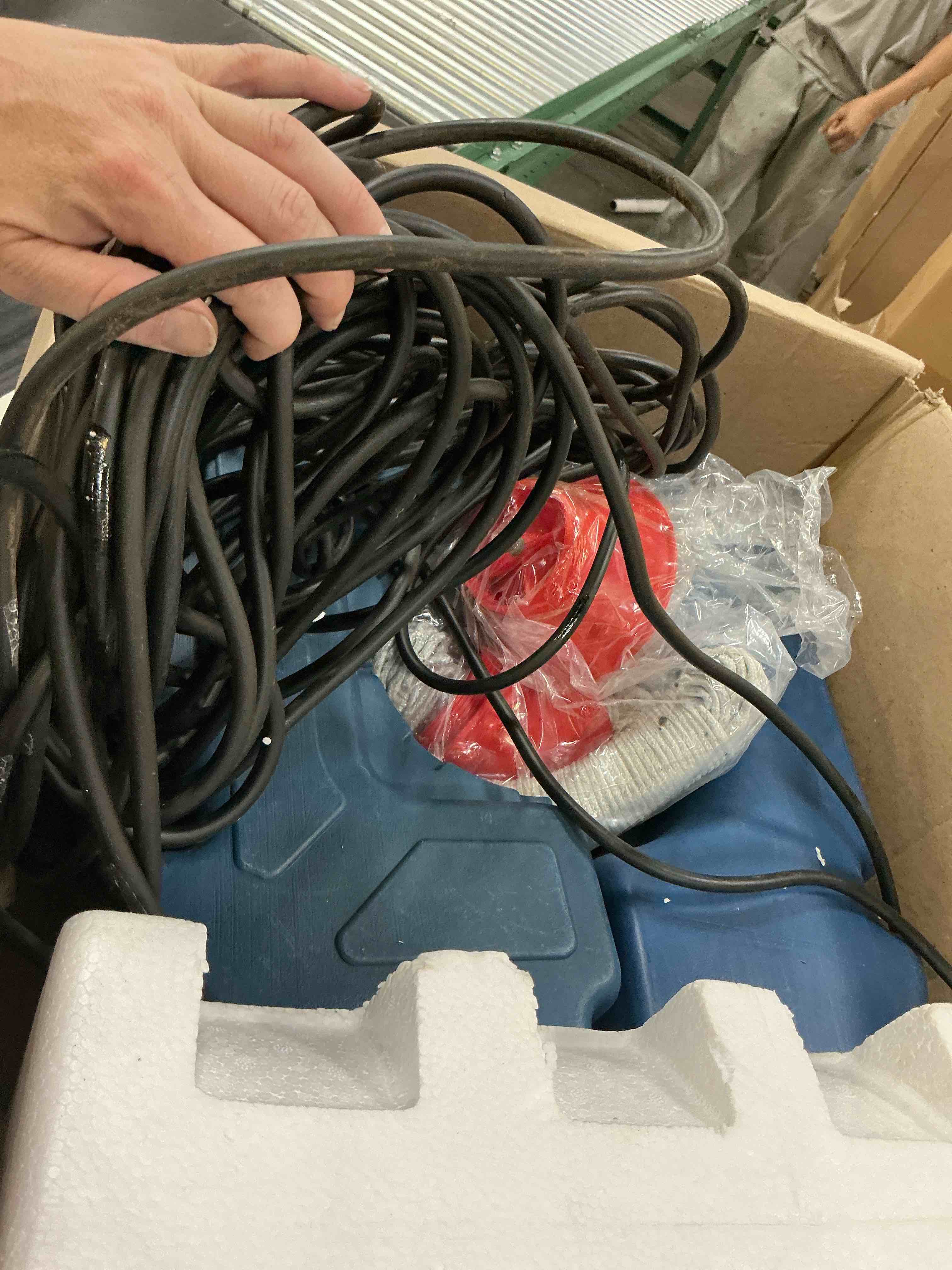 Condition photo showing As Is for suraielec pond fountain aerator with larger floater, 1hp 15000 gph