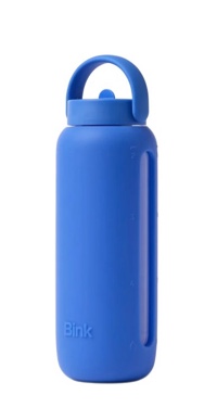 flip cap day glass bottle 21 oz (blue)