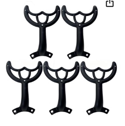 5 Pcs 52’’Ceiling Fan Blades Arms Replacement,Ceiling Fan Blades Arms Replacement Parts Mounting Bracket Kit for Replacing The Worn FanBlades,Keep The Balance and Good Performance (Black)