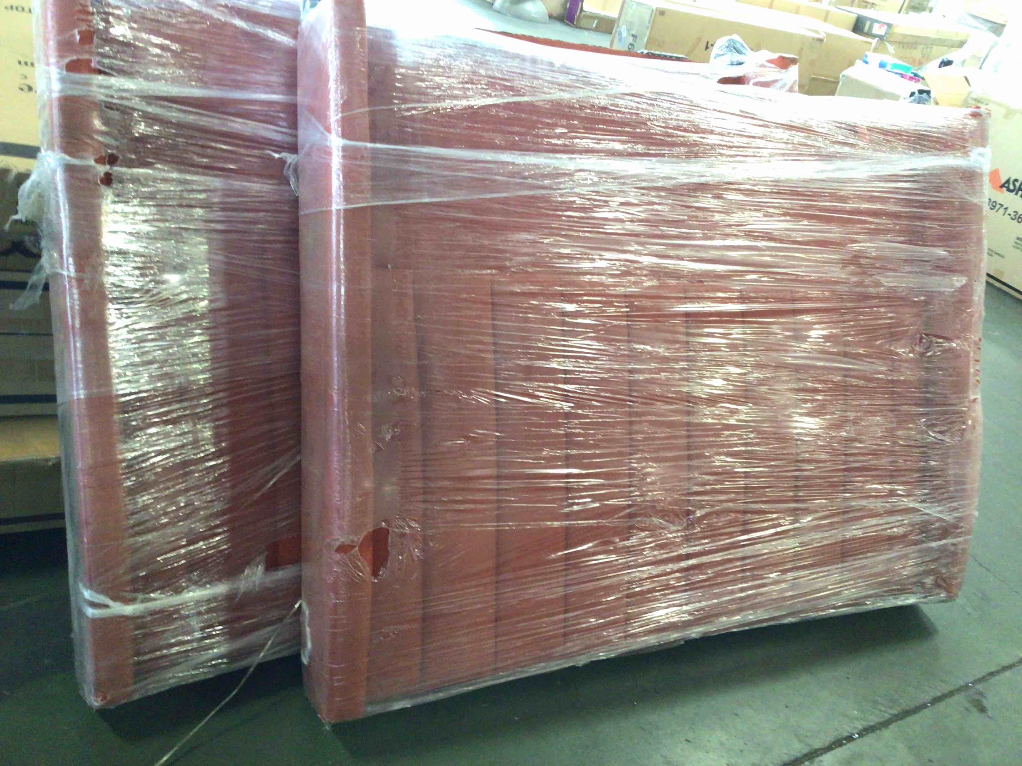 Condition photo showing As Is for ((incomplete only headboard)) dharma queen bed by jonathan louis 2 pcs