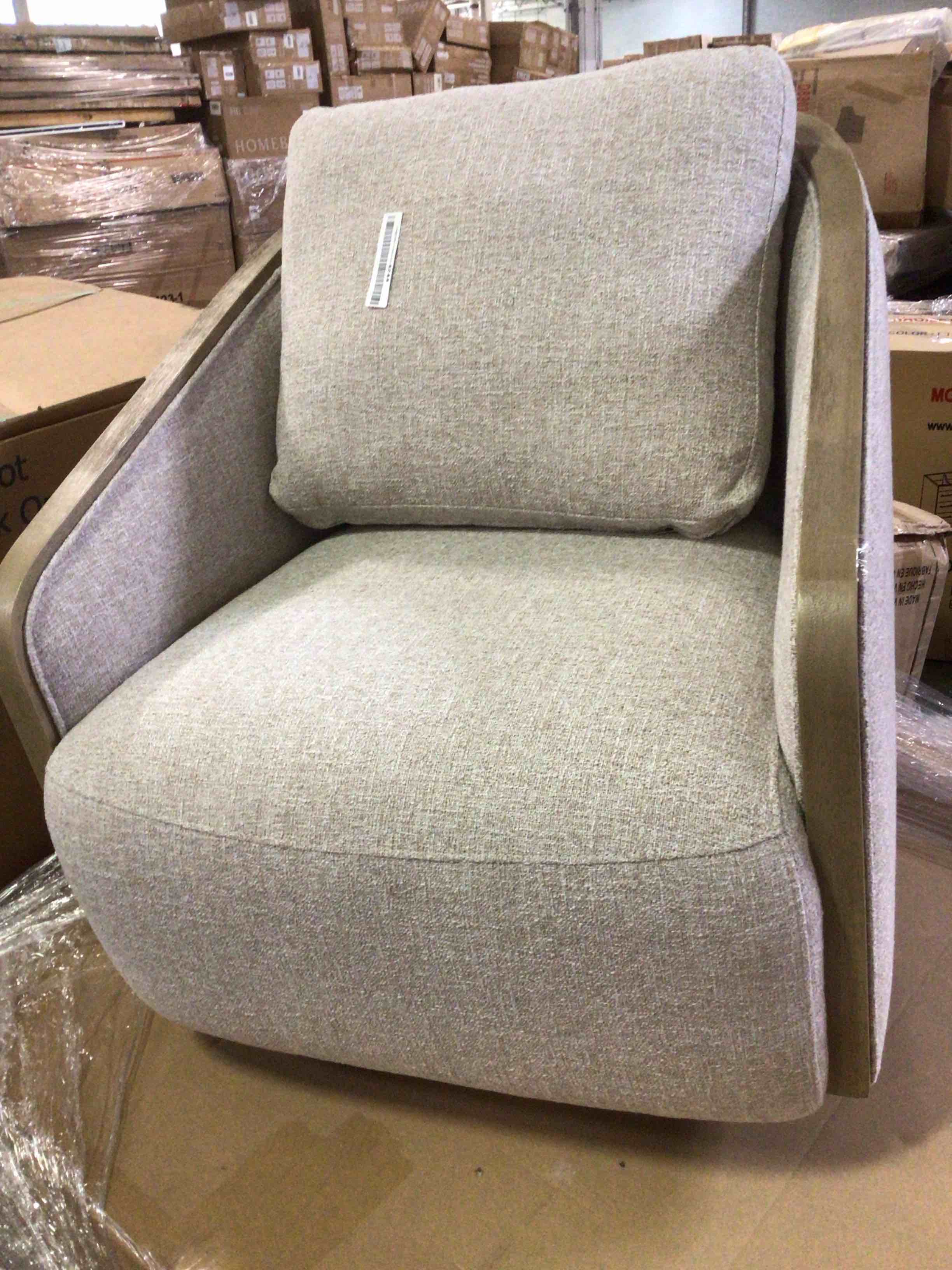Condition photo showing Good Condition for liberty furniture upholstered swivel accent chair - width 32" x depth 35" x height 32"