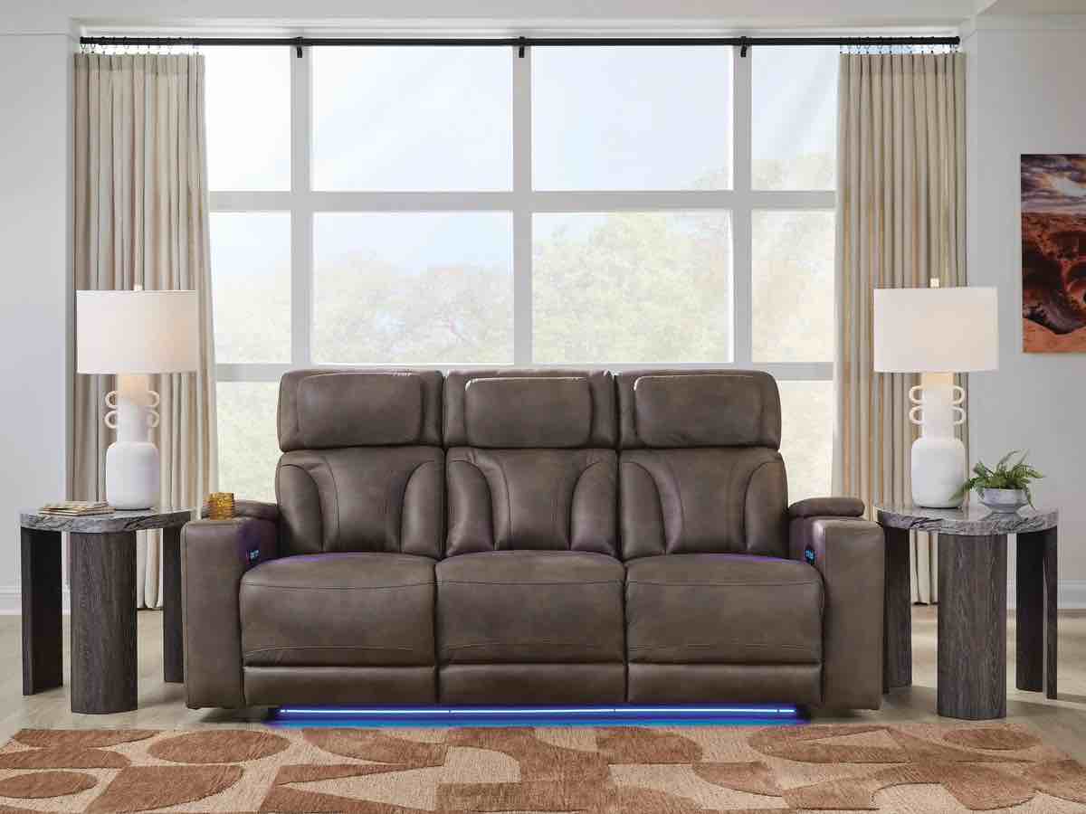 warrior peak dual power reclining sofa