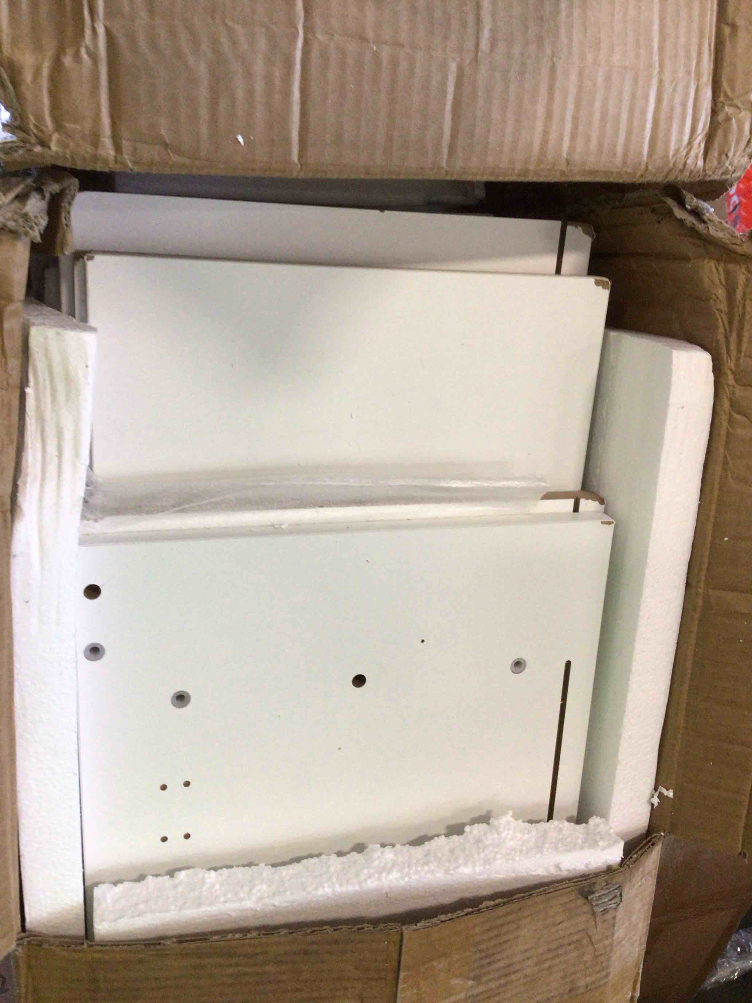 Condition photo showing As Is for ((incomplete)) bookshelf 2-tier open shelf bookcase with 12 compartment shelf with anti-tilt device for bedroom, living room
