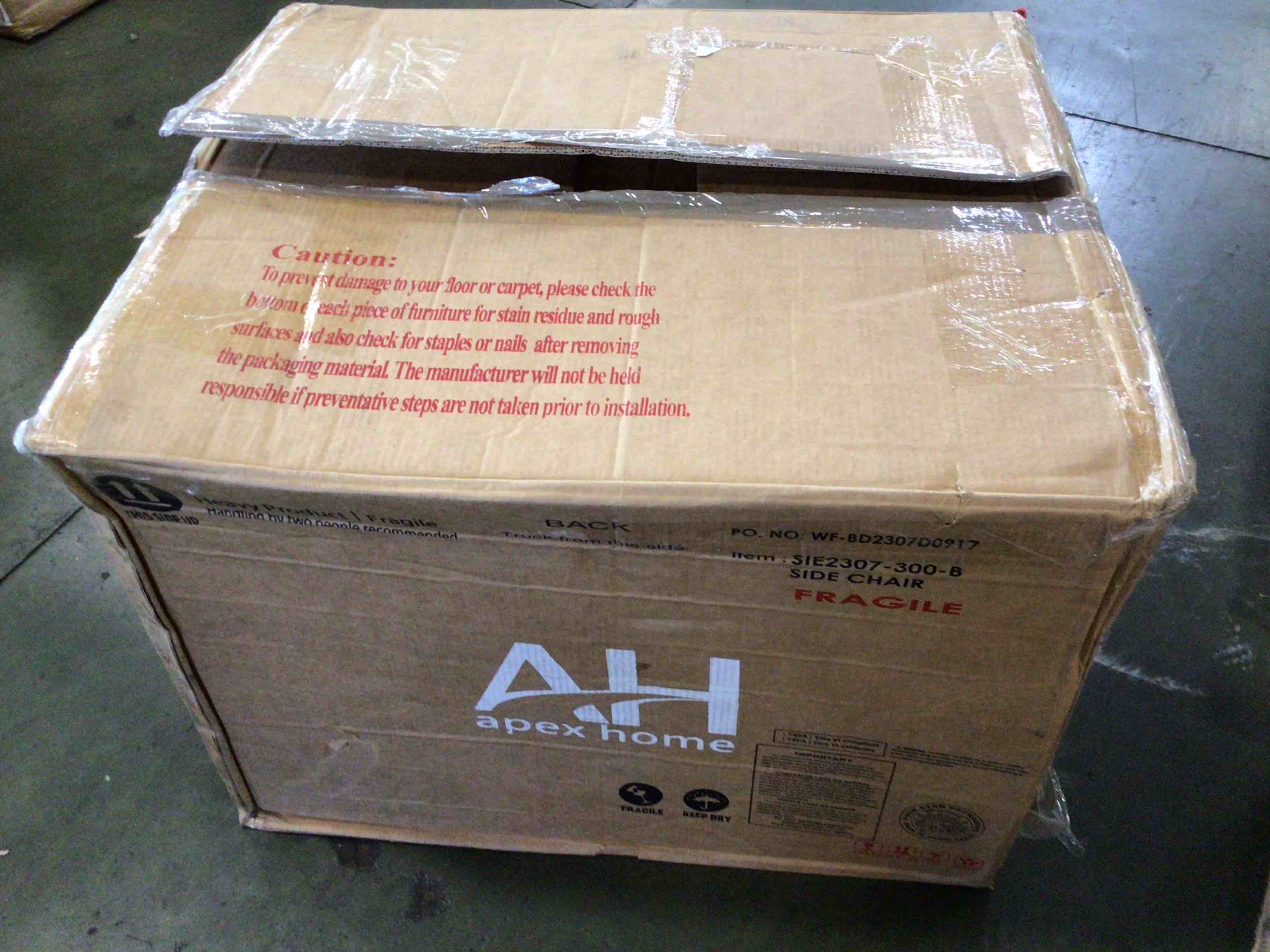 Condition photo showing Good Condition for aliha 19'' h foam padding upholstered cane back side chair (set of 2)