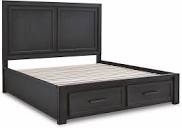 B989-97 Furniture Foyland King Storage Rail With Roll Slats
