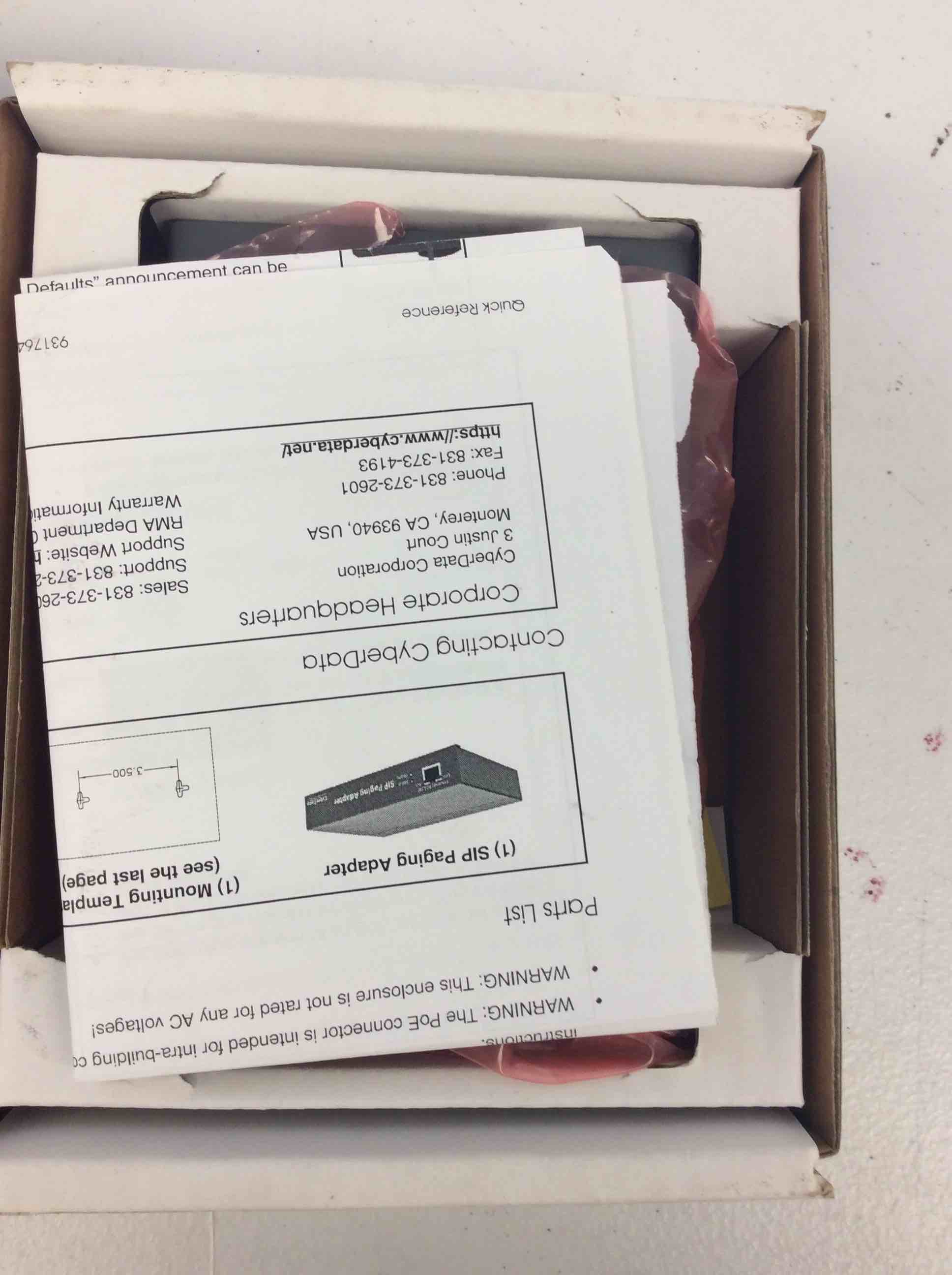 Condition photo showing New/Like New for paging adapter 