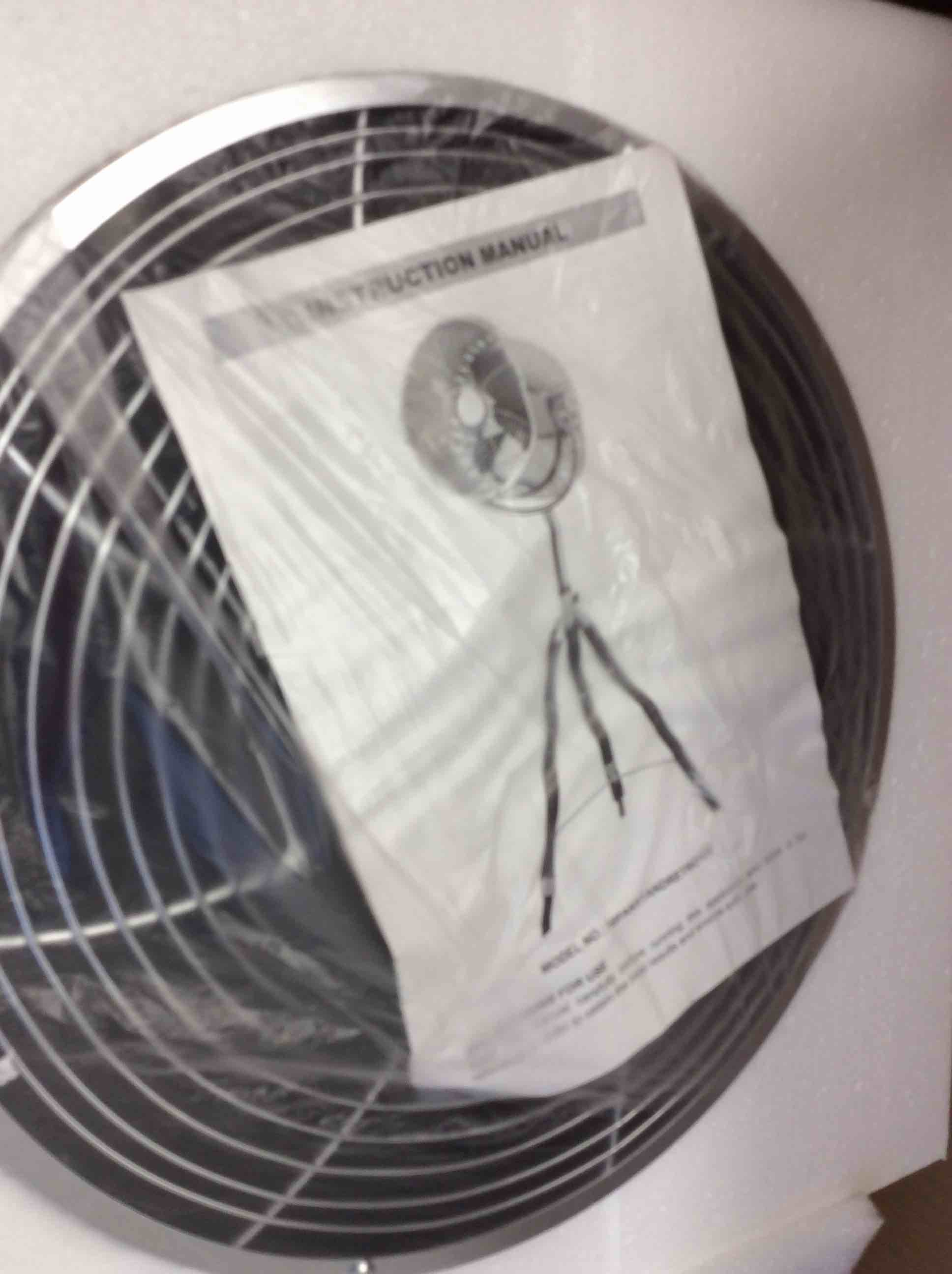 Condition photo showing New/Like New for heavy industrial fan stand up