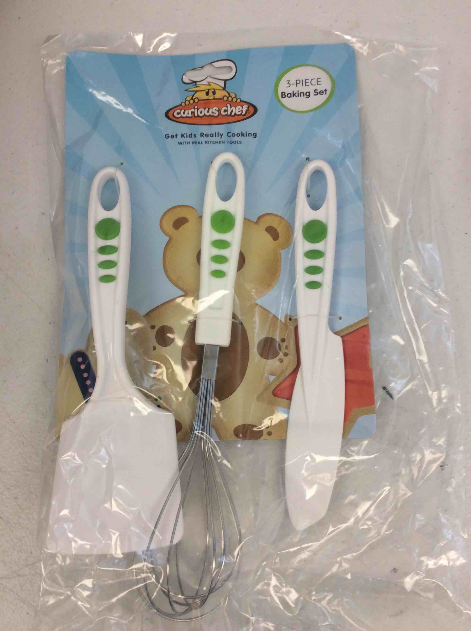 Condition photo showing New/Like New for curious chef 3 piece baking tool set