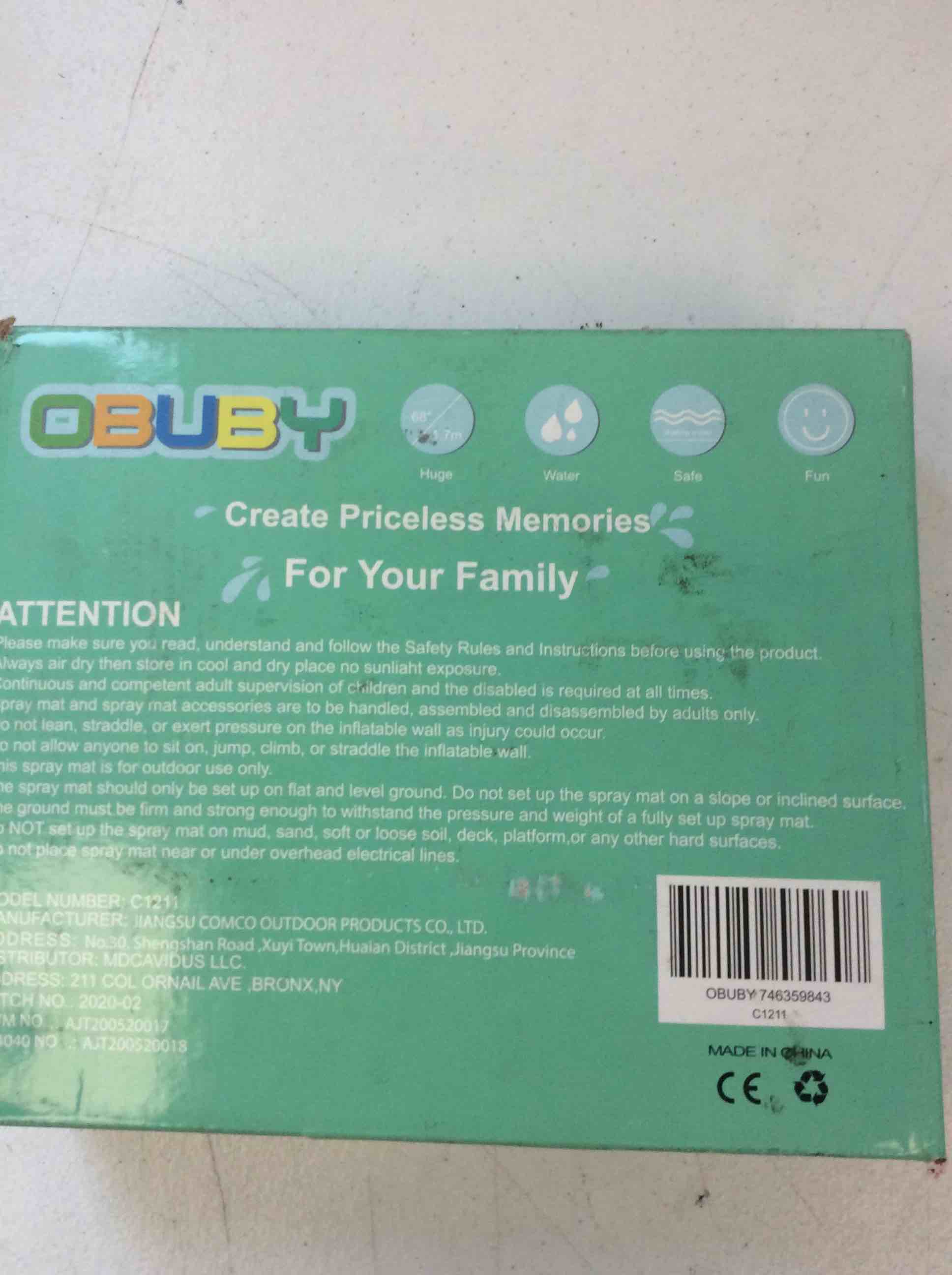 Condition photo showing New/Like New for obuby sprinker spray mat 