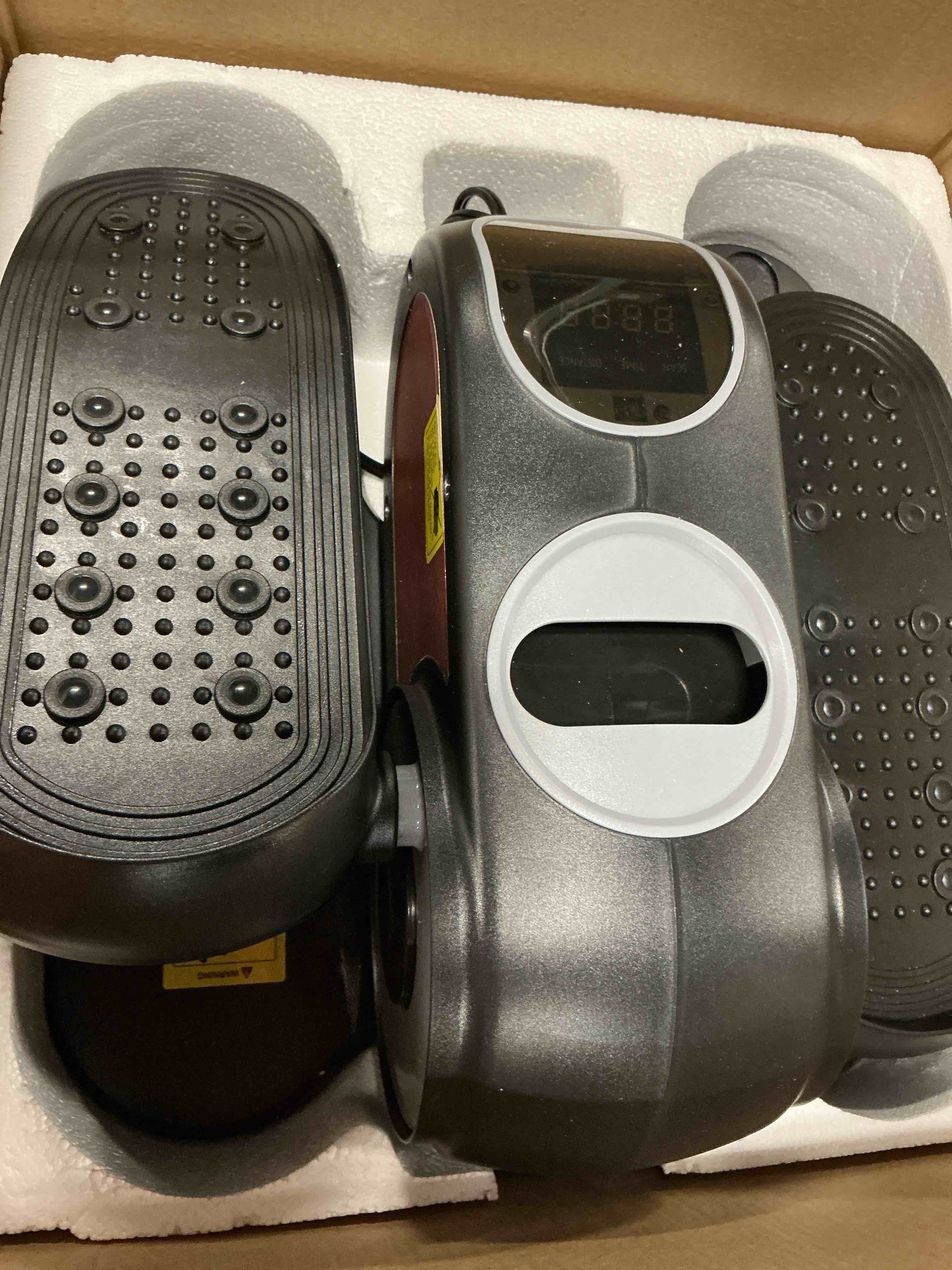 Condition photo showing Good Condition for merach under desk elliptical, leg exerciser while sitting for seniors | quiet portable electric seated pedal exerciser machine with remote control & 12-speeds for home office