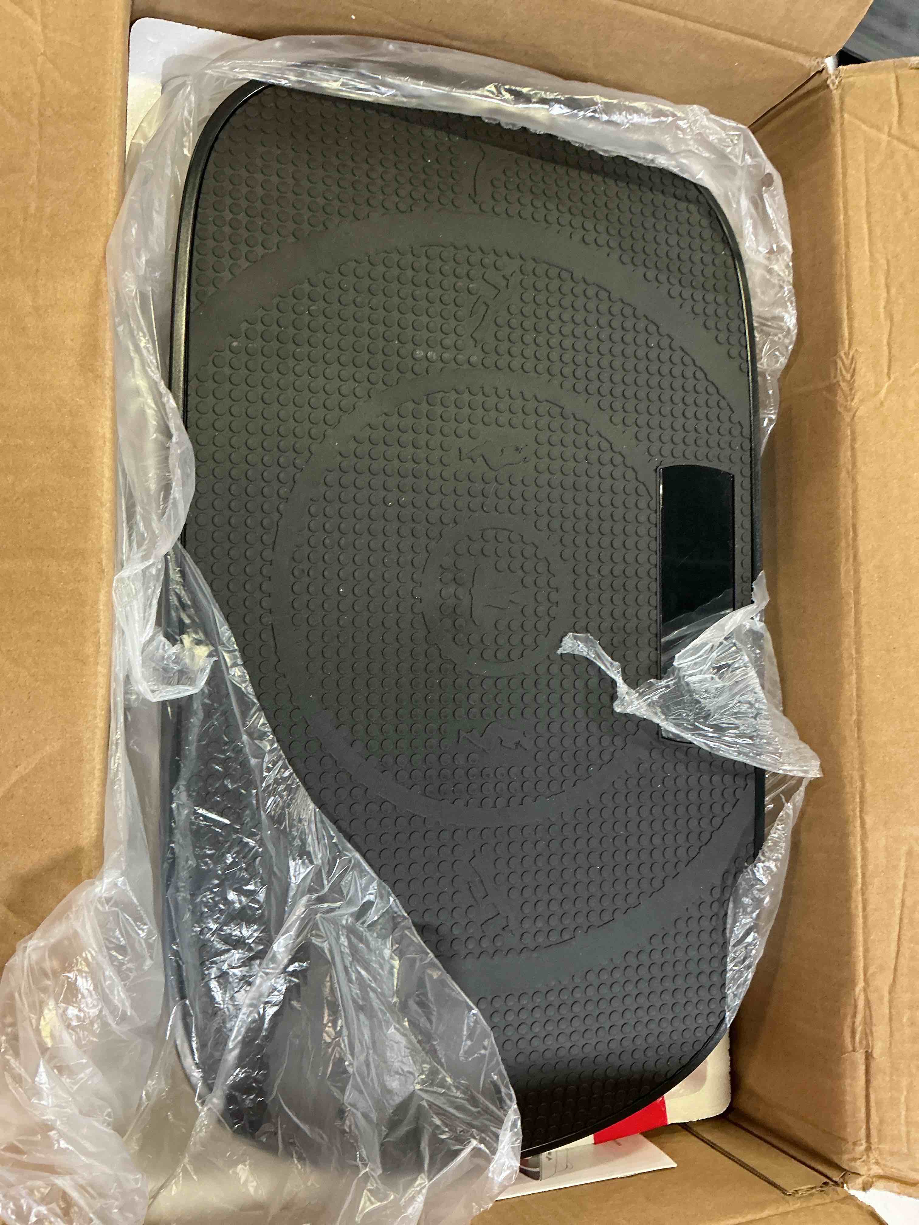 Condition photo showing Good Condition for merach vibration plate exercise machine, curved vibration plate for lymphatic drainage weight loss, vibrating plate with real-time calorie tracking on led display, workout equipment for home women men black