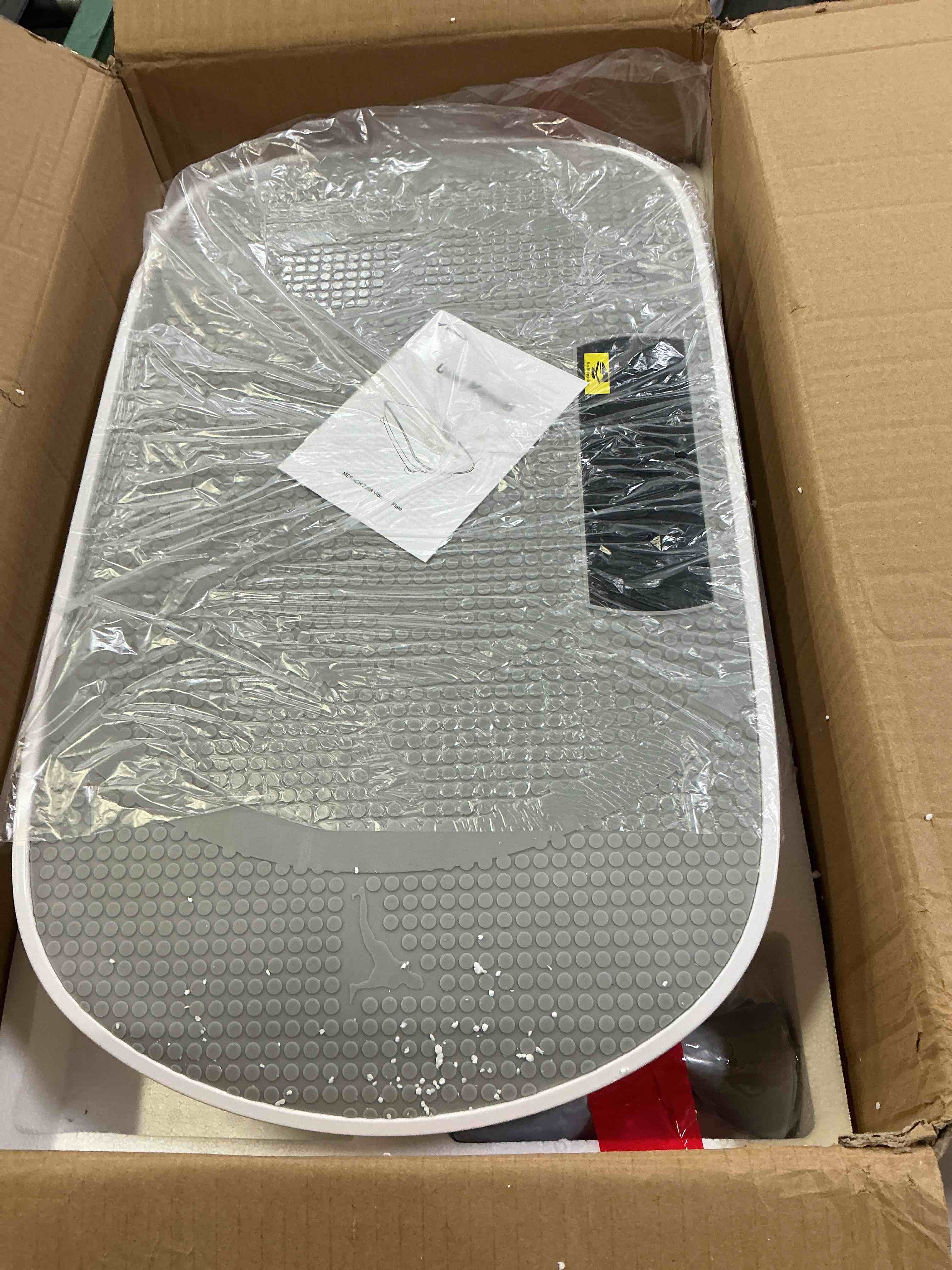 Condition photo showing New/Like New for merach vibration plate exercise machine, whole body workout equipment for women, bluetooth and silicone pedal, vibration plate with auto mode, vibrate fitness platform for home pro grey