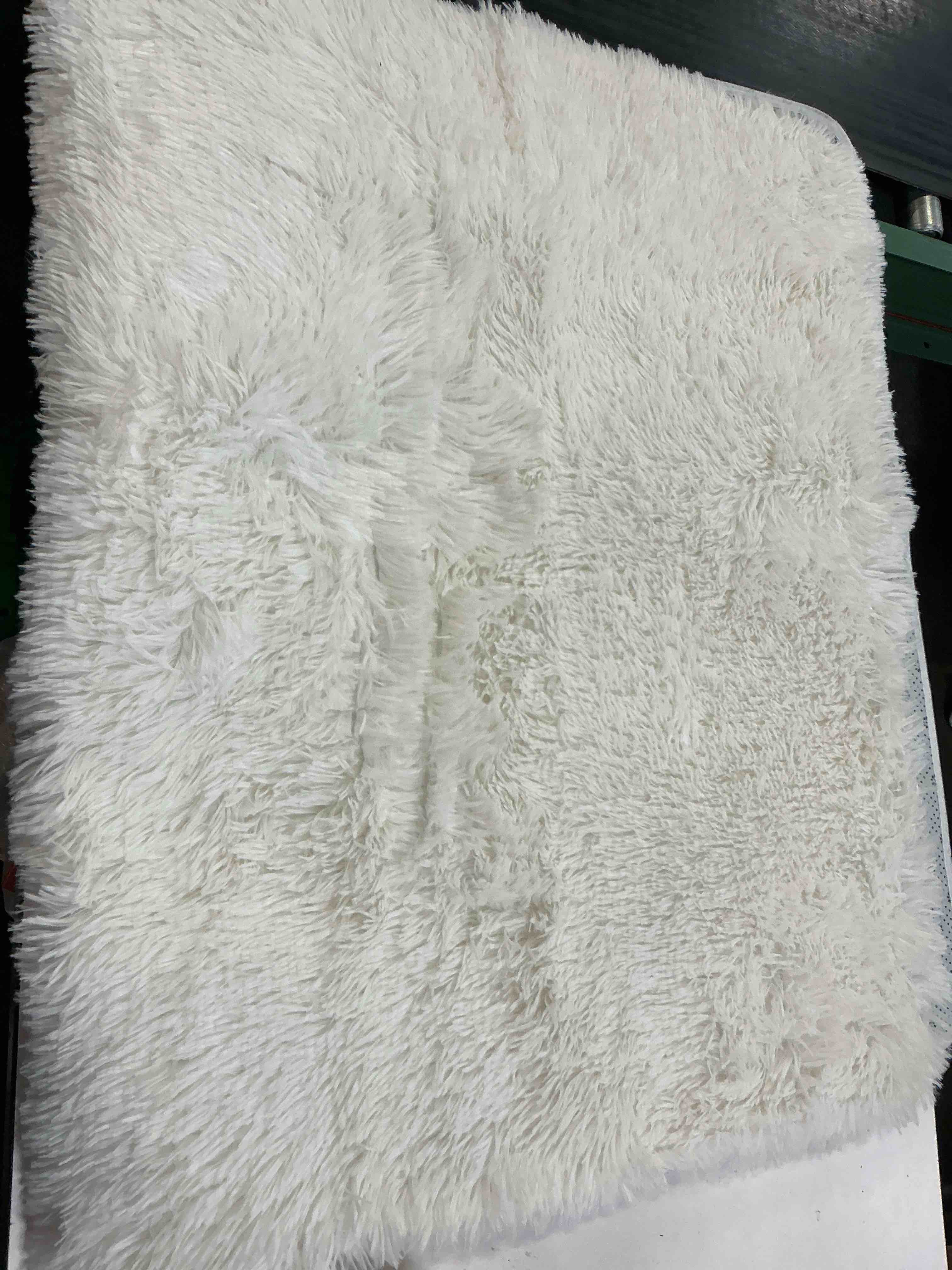 Condition photo showing Good Condition for andecor soft fluffy bedroom rugs, 3 x 5 feet indoor shaggy plush area rug for boys girls kids baby college dorm living room home decor floor carpet, cream white