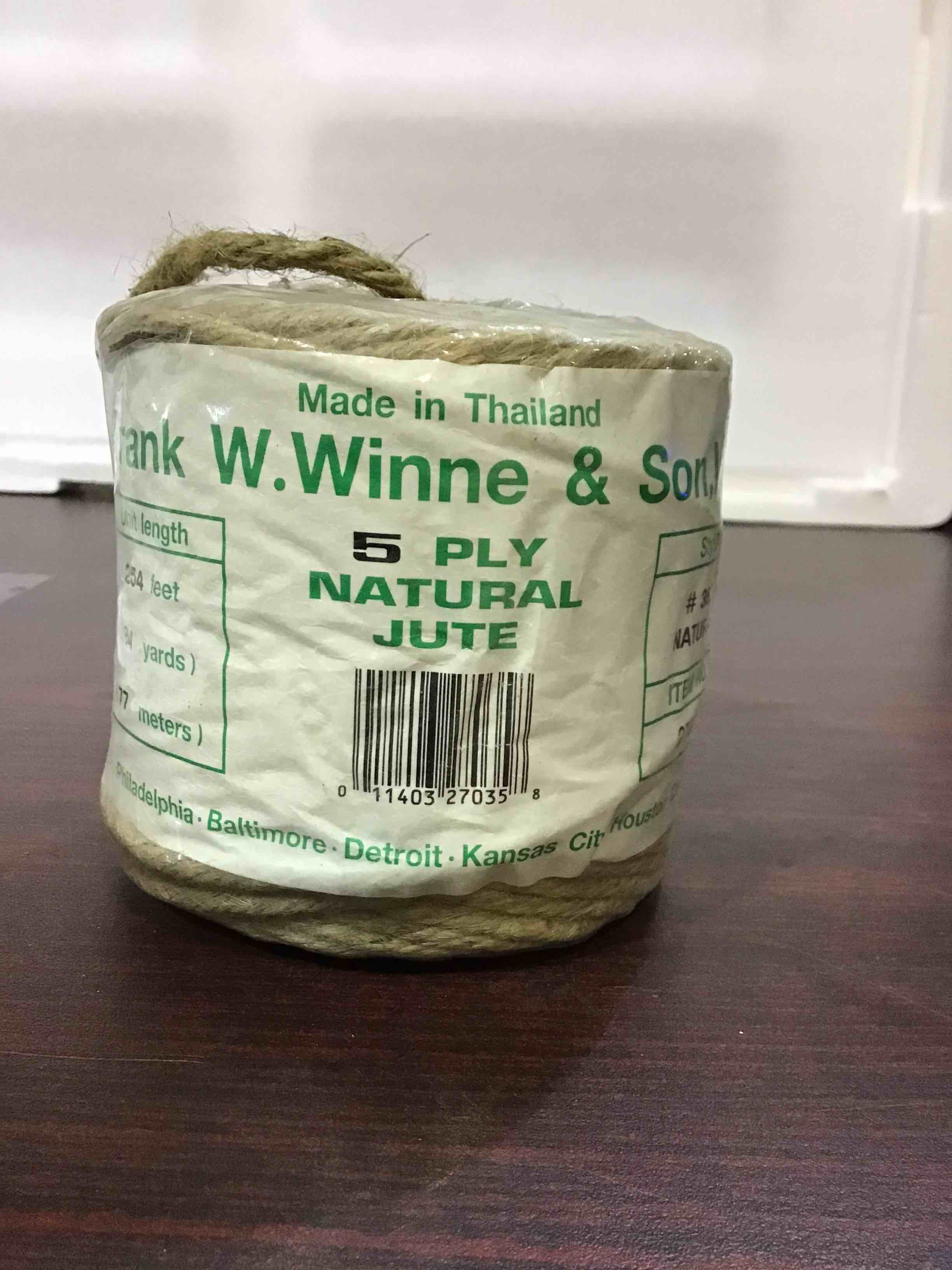 5 Ply Natural Jute