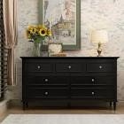 Chayanna 7 - Drawer Dresser, Black (SIMILAR TO STOCK PHOTO)