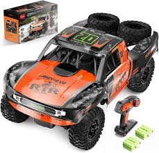 Bwine Amphibious Remote Control Car, 1:10 Big Size Waterproof RC Cars for Boys Girls, 4WD Off Road Monster Truck for Kids & Adults, 2 Batteries for 40 Min Play