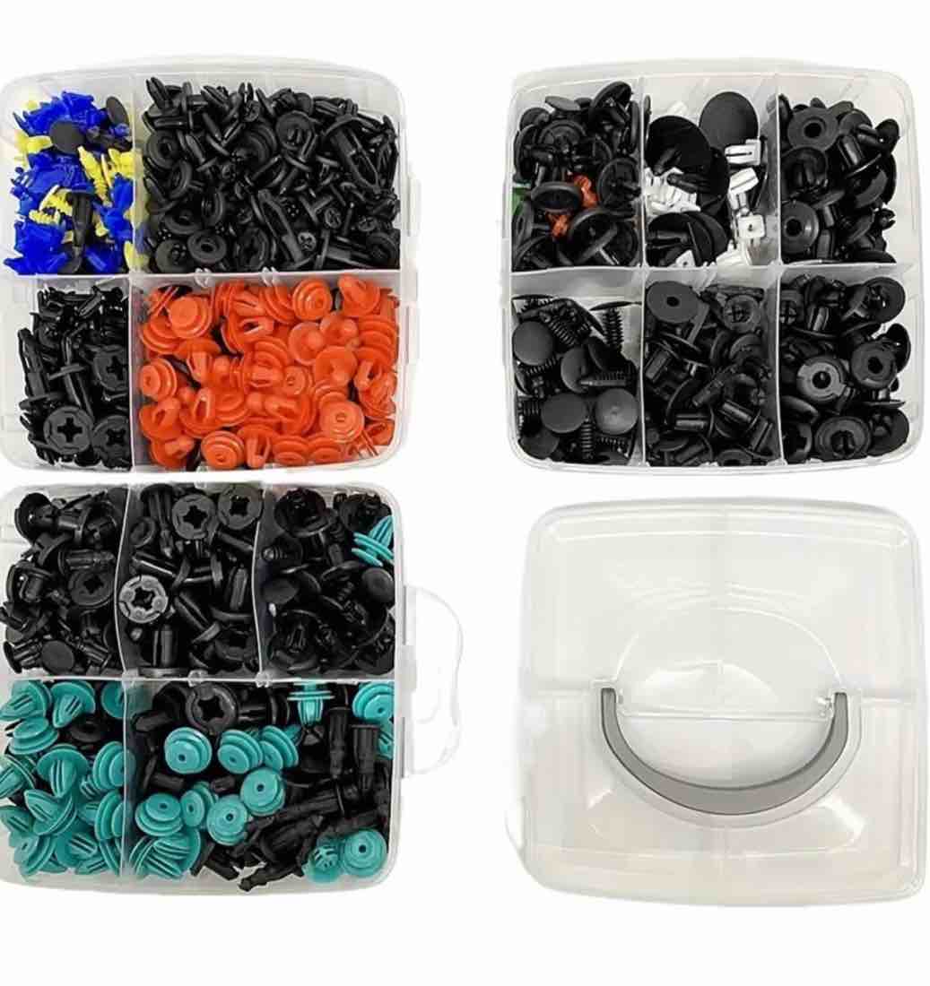 ImBros 800pcs Car Plastic Retainer Clips Automobile Fastener Clip Fender Push Pin Rivet Screw Door Trim Panel Retainer Auto Bumper (Color : 680pcs x 30 Tool