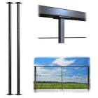 Muzata 36"x3/4" (Post Body 35") Level drilled Aluminum Post PD72 BHAS