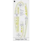 Dritz Design Ruler Trio with Styling Design, Curve & Hip Curve Rulers for Sewing