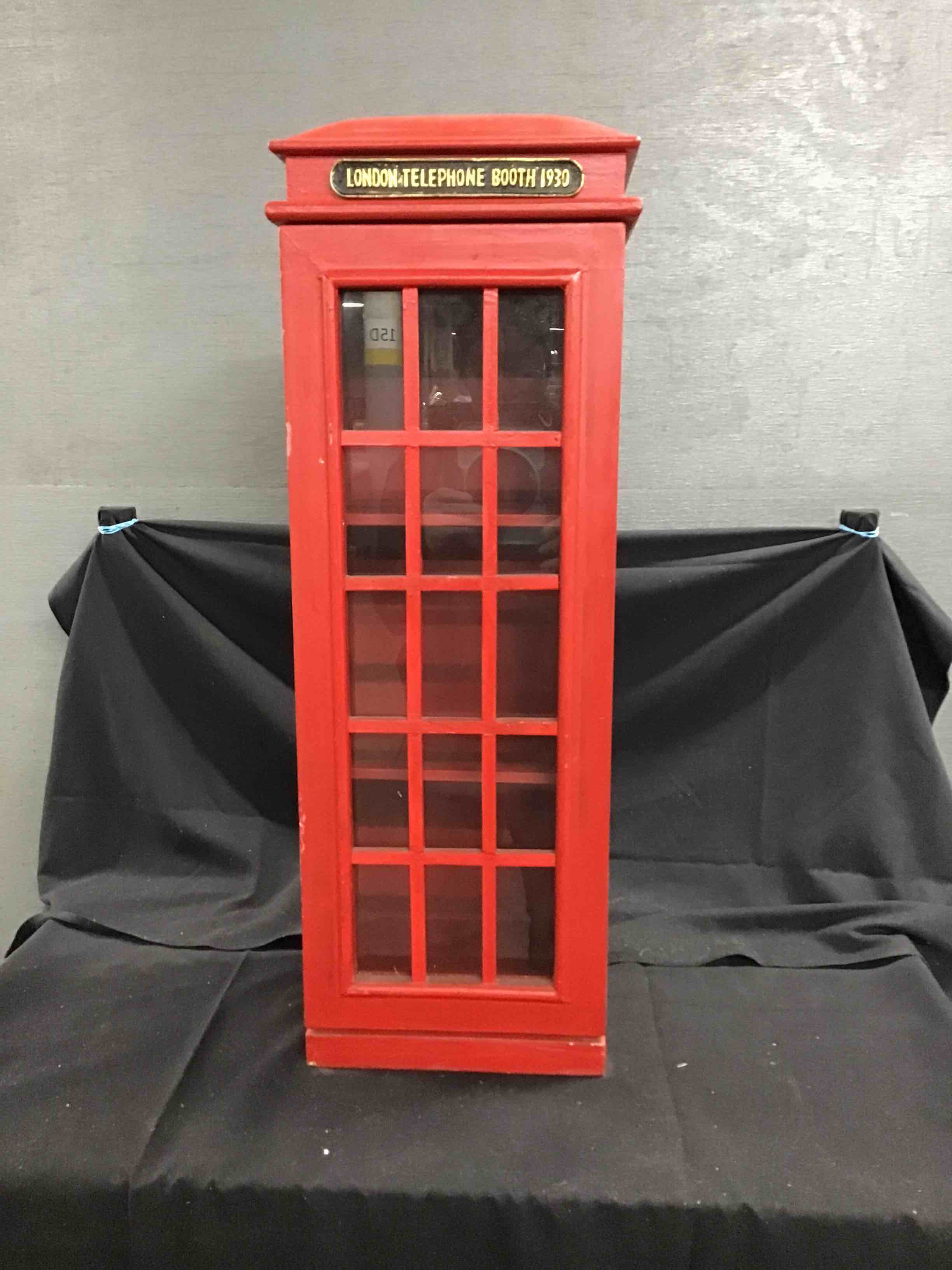 Deco 79 Wooden 2-Shelf Telephone Booth Storage Cabinet 