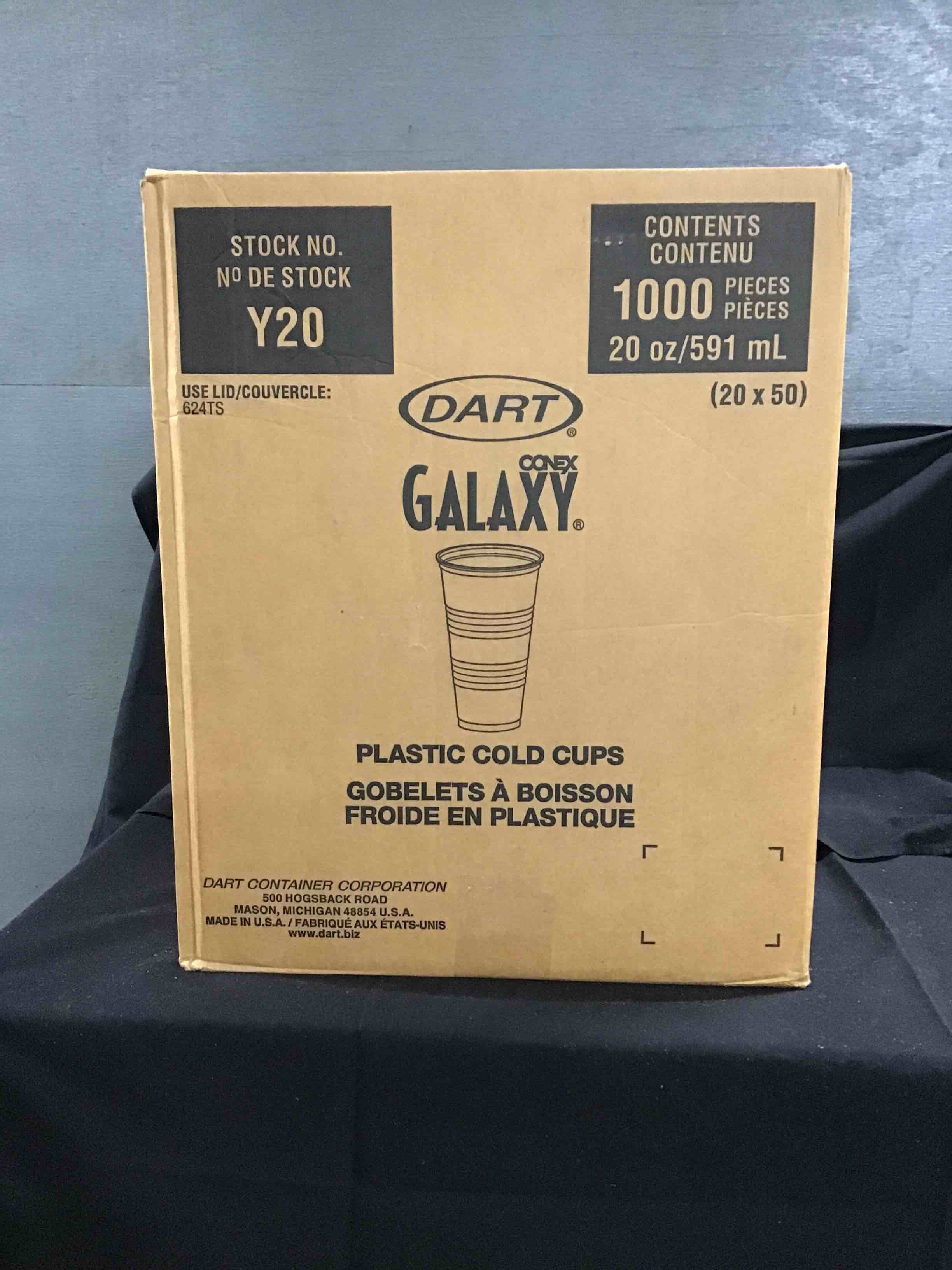 Dart Conex Galaxy Plastic Cold Cups 20 Ounce Cup, 1000ct