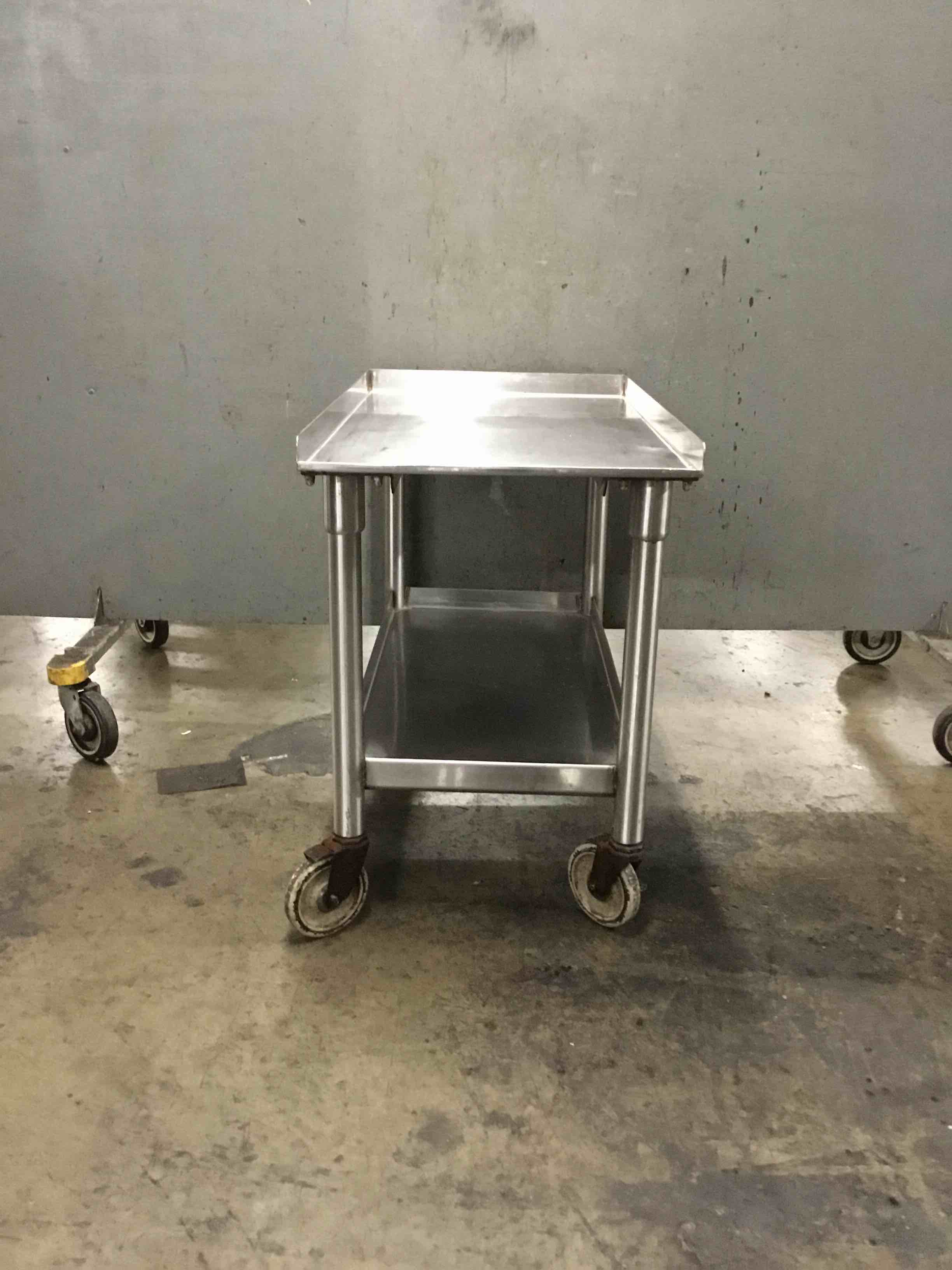 Advance Tabco Stainless Steel Equipment Stand With Under Shelf On Casters 