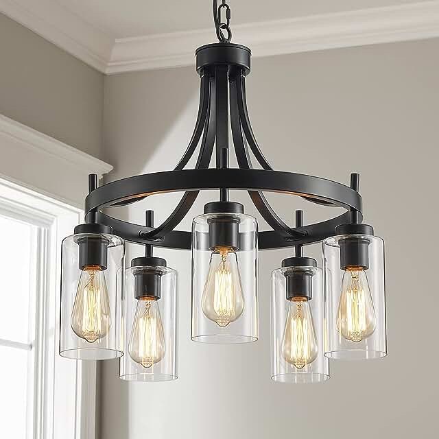 WINNI WELL 5 light chandelier; PHOTO IS LIKENESS 
