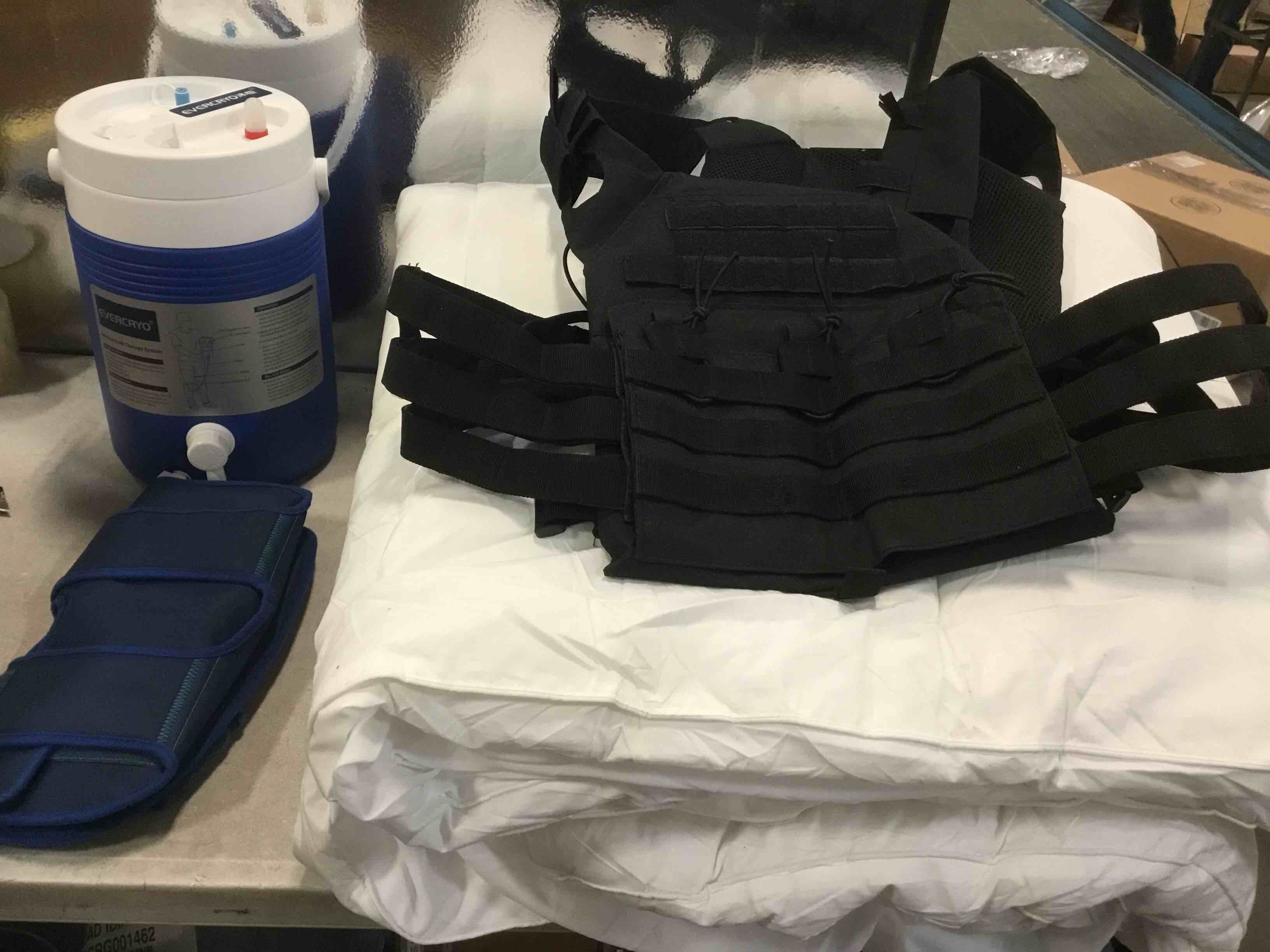 Assorted Items includes Cover Mattress, Medical Cold Therapy System and Other