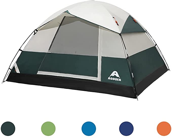 Camping Tent 2/4 Person - Family Dome Waterproof Backpack Tents with Top Rainfly, Ultralight Easy Set Up Small Tents with Carry Bag for 4 Season Hiking Glamping Beach Outdoor