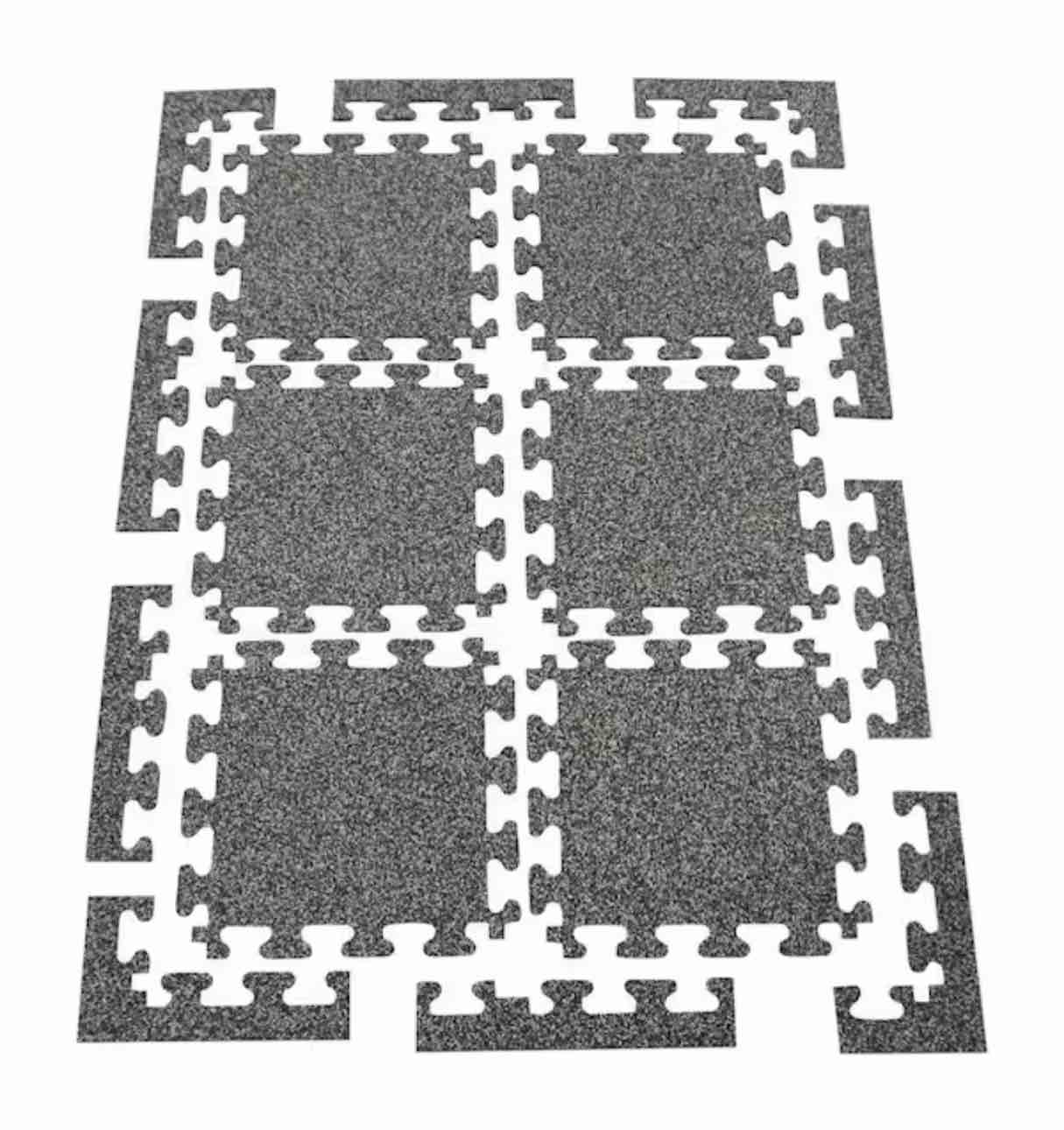 TrafficMaster 18 in. x 18 in. Rubber Gym/Exercise Flooring Tiles with Nike Grind (14.32 sq. ft.) (6-Pack) Colors will Vary