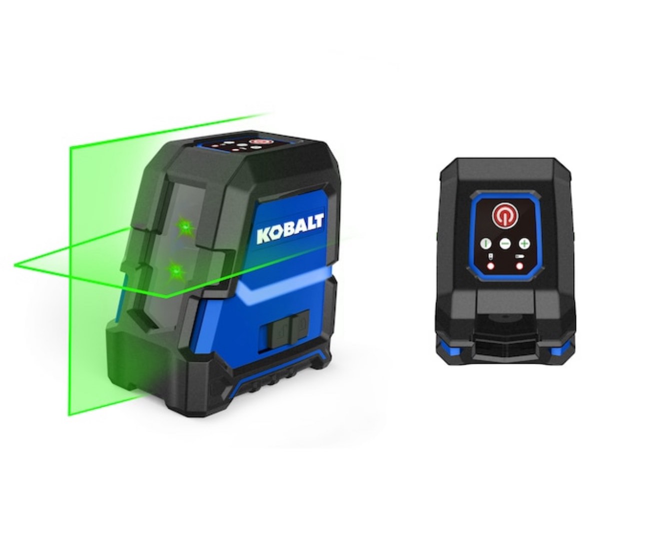 Kobalt 100-ft Self-Leveling Indoor/Outdoor Cross Beam Cross-line Laser Level