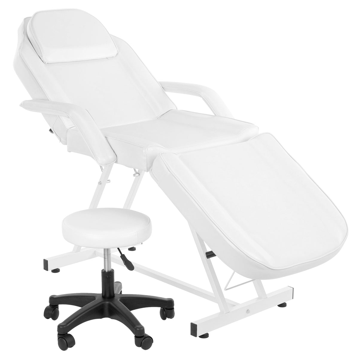 OmySalon SBWS 73in Adjustable Facial Massage Bed w/Hydraulic Rotating Stool white box 1/2 only 