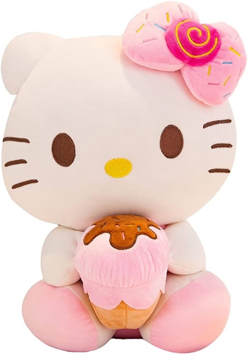 Hello Kitty Plush Toys Dolls,Baby Girls Toys, 3 Sizes 14'' 18'' 24'',Pink Blue Color (Pink, 18'')