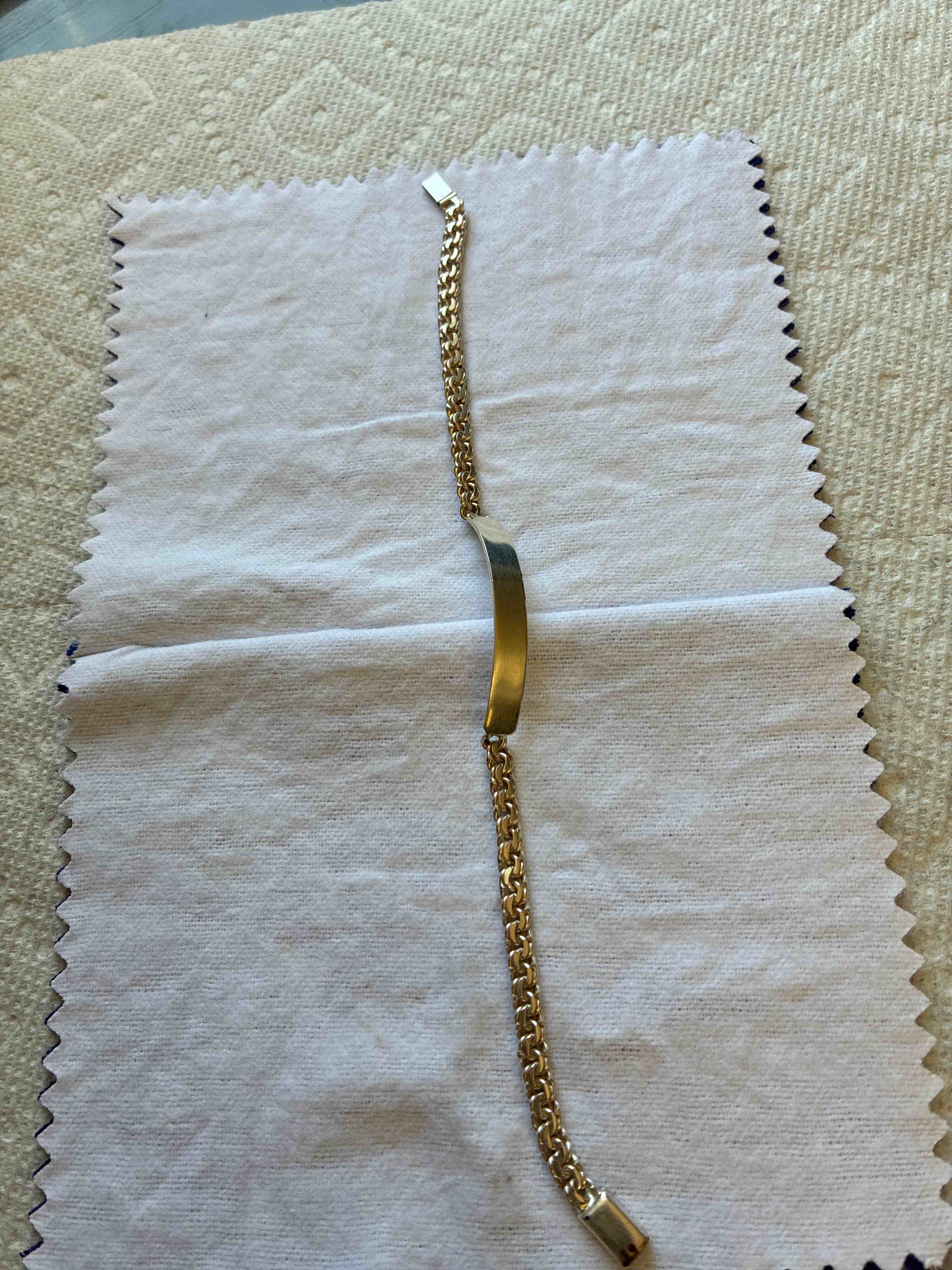 Handmade In Mexico Authentic Sterling Silver 925 Bracelet With Box Clip, 16CM
