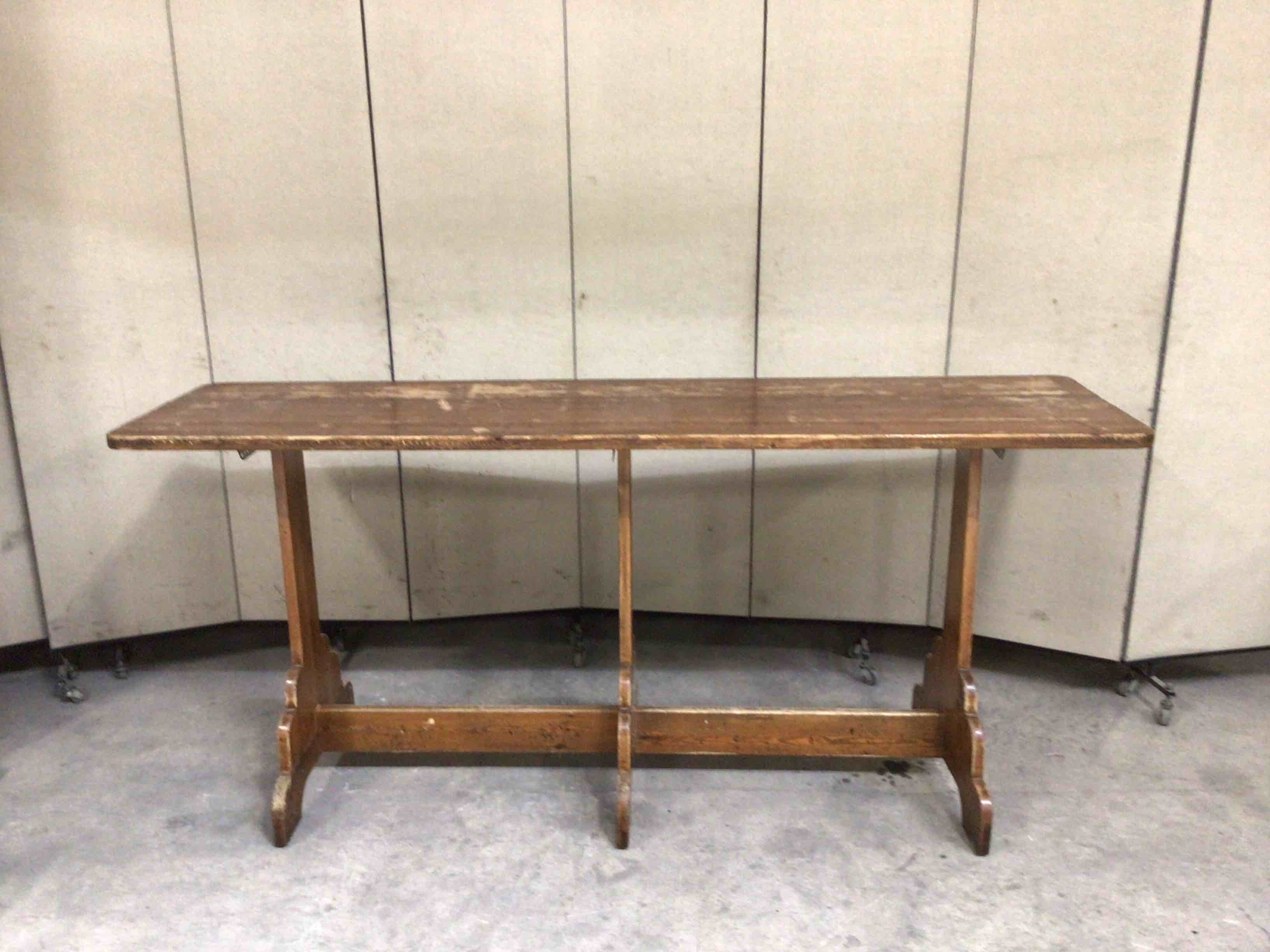 93 INCH WOOD BAR HEIGHT TABLE