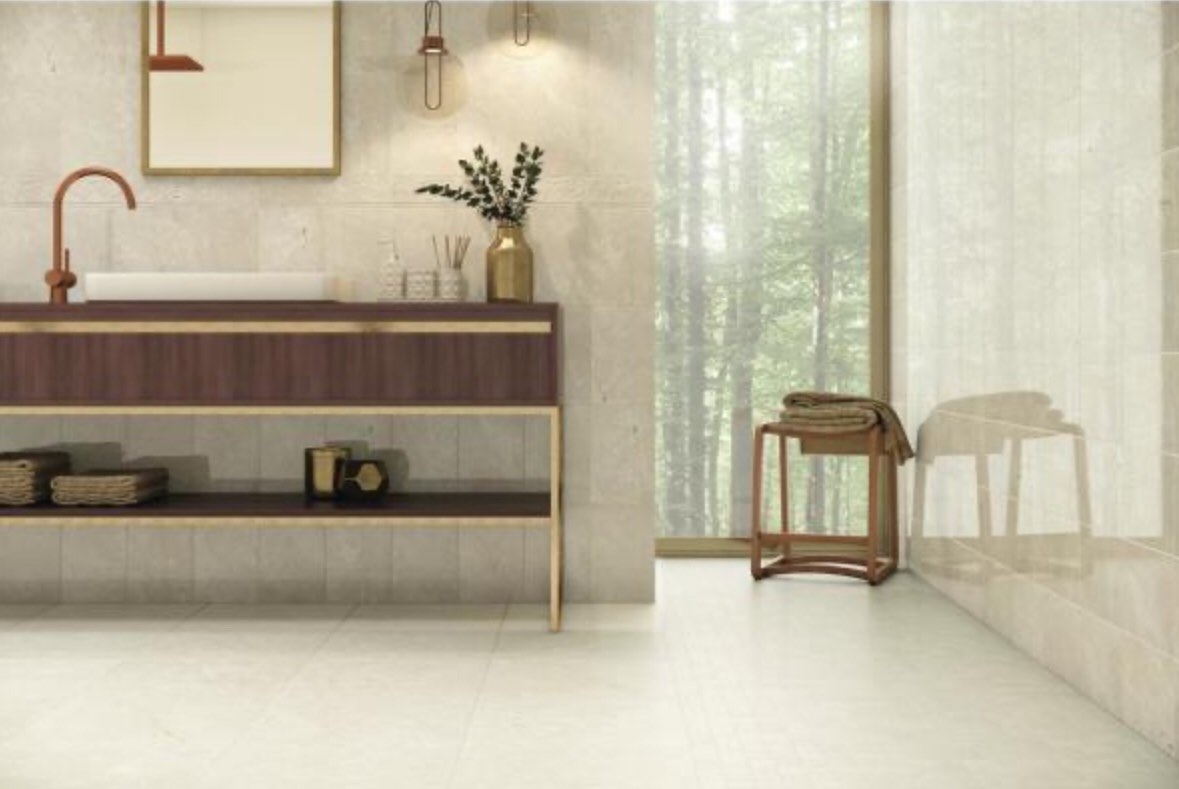 ELIANE Delray Beige 8 in. x 12 in. Ceramic Wall Tile (16.15 sq. ft. / case), 2 boxes, 32.30 square feet total, bid per square feet 